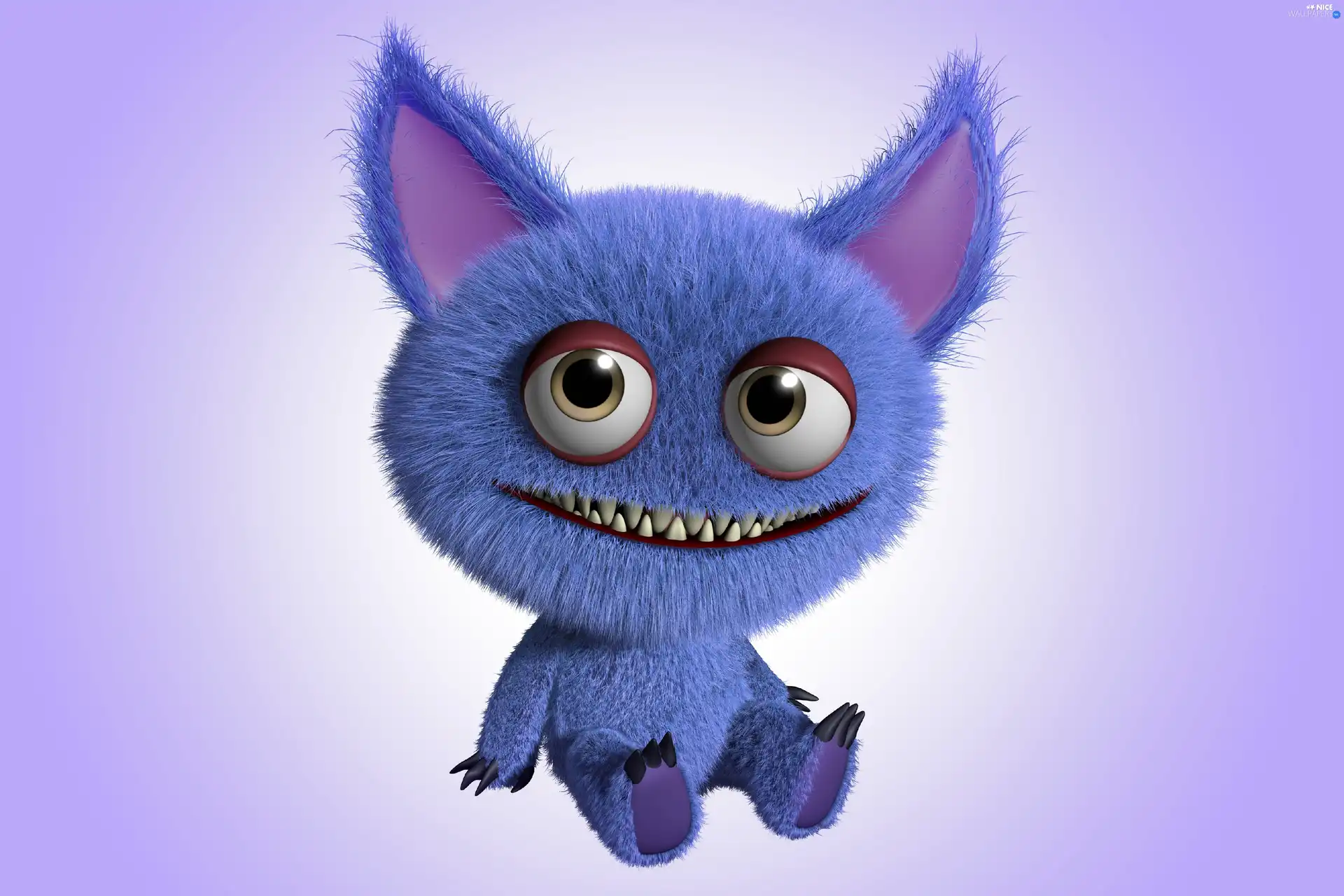 creature, 3D, For Children, plush toy