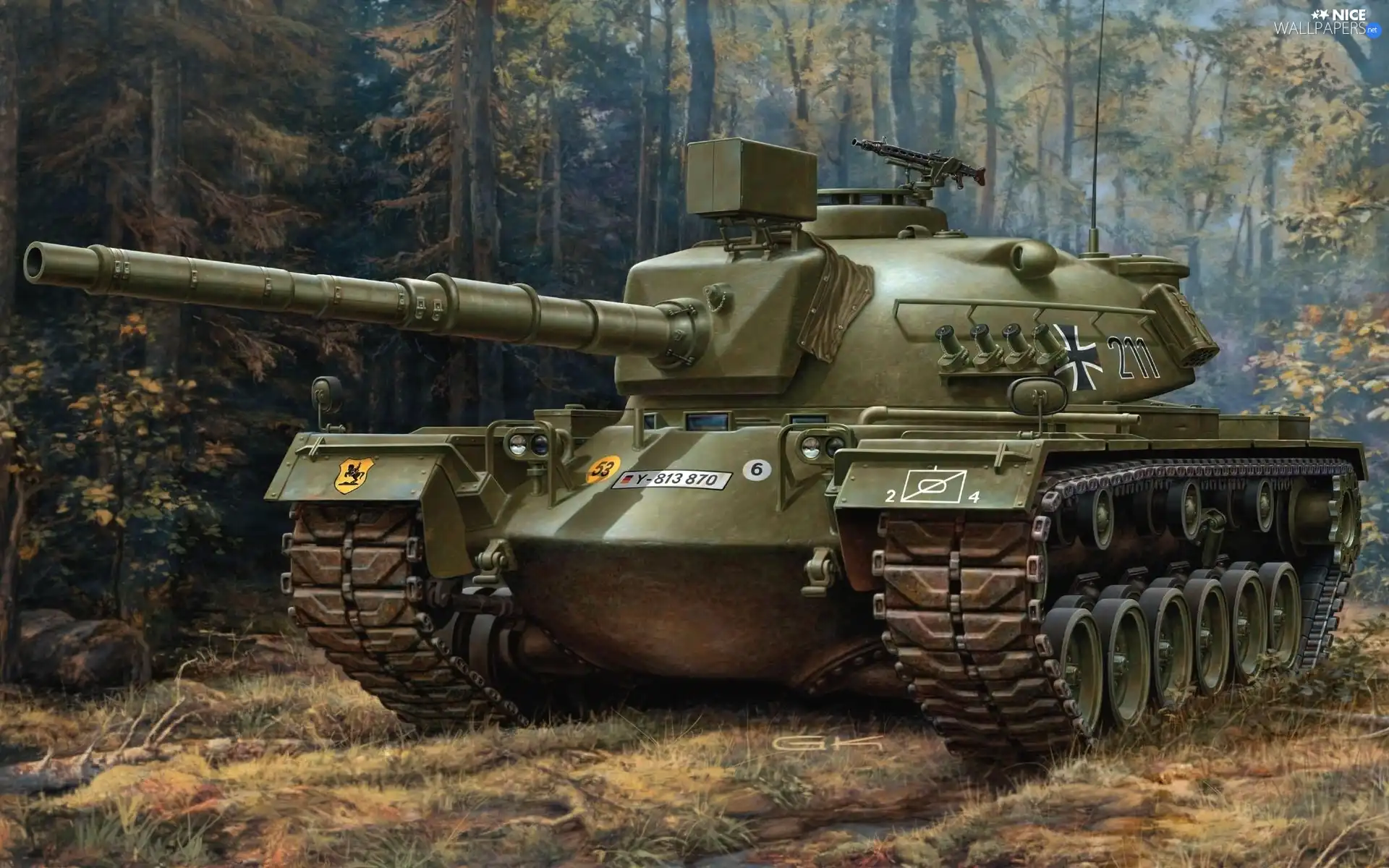 forest, german, tank