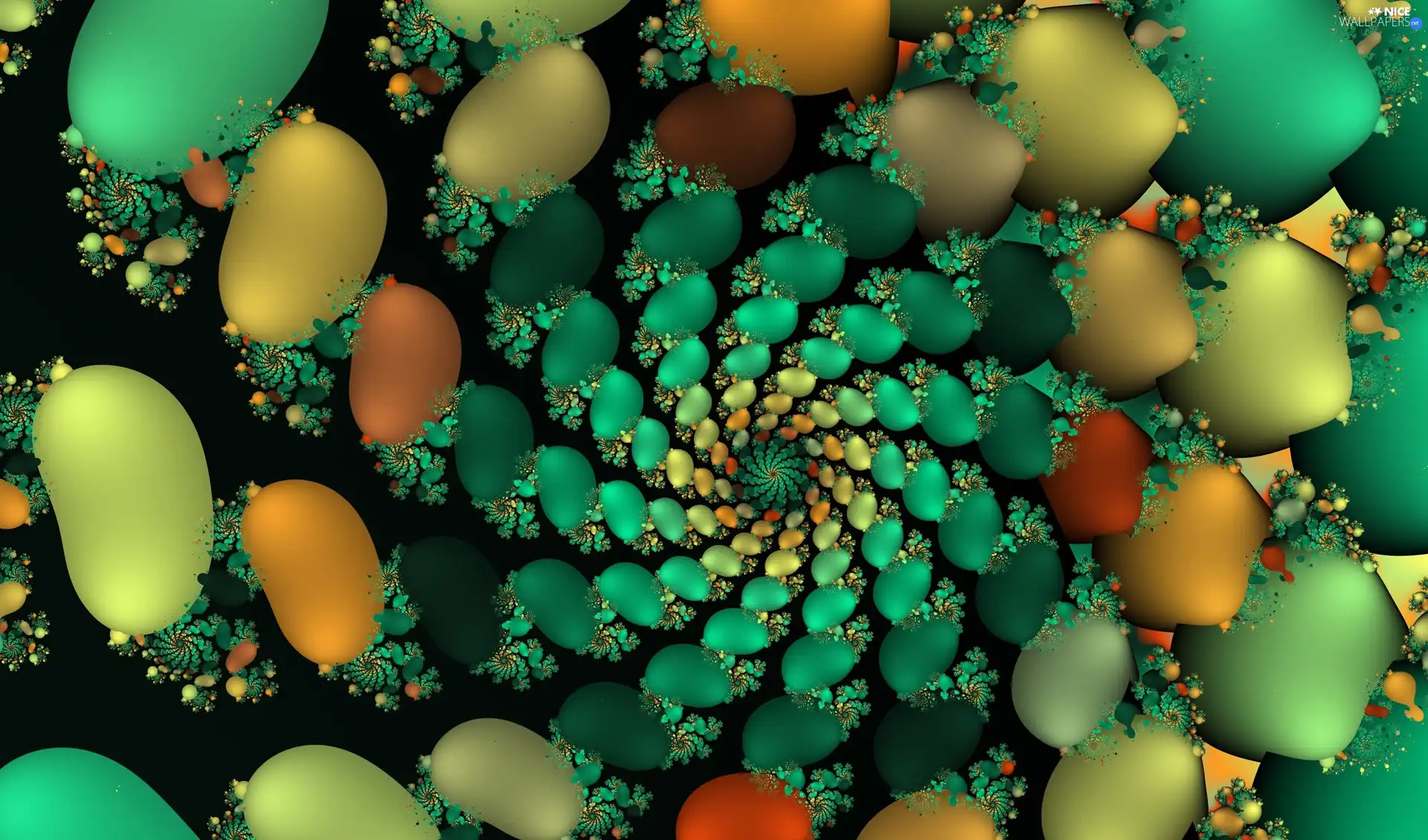 fractals, abstraction, color
