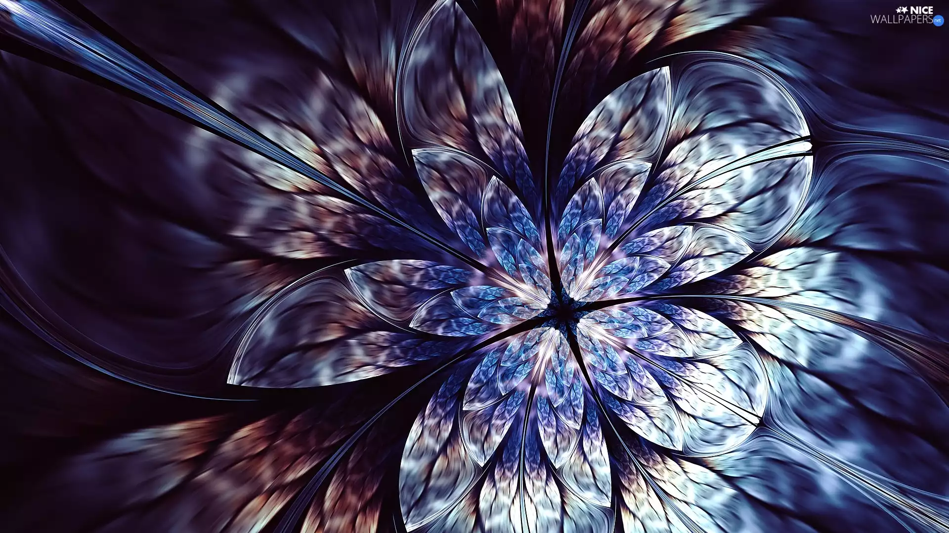 Fraktal, blue, light