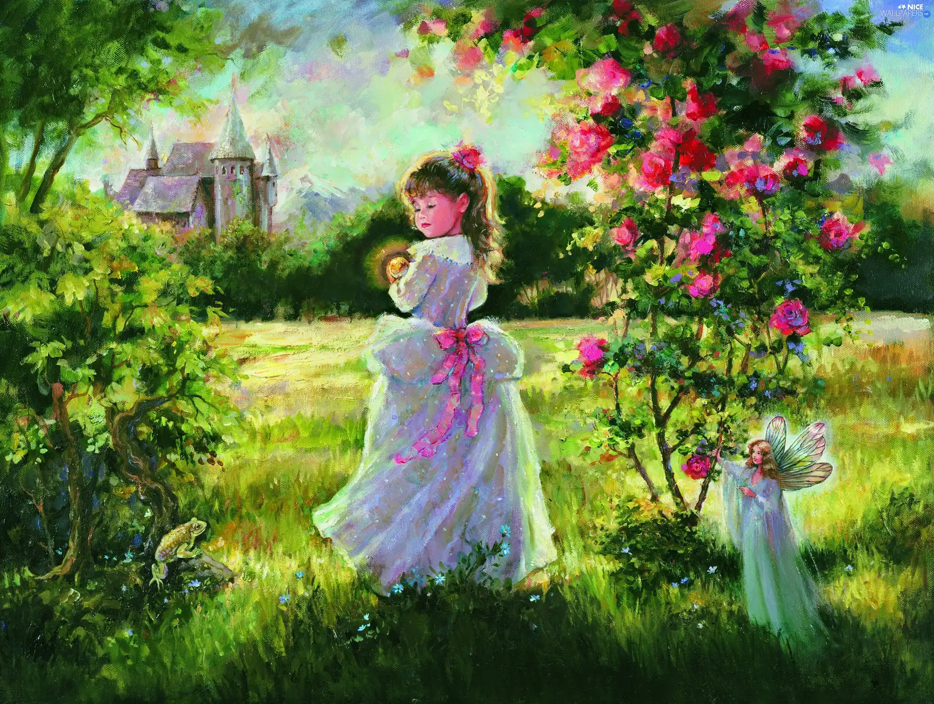 girl, Gardens