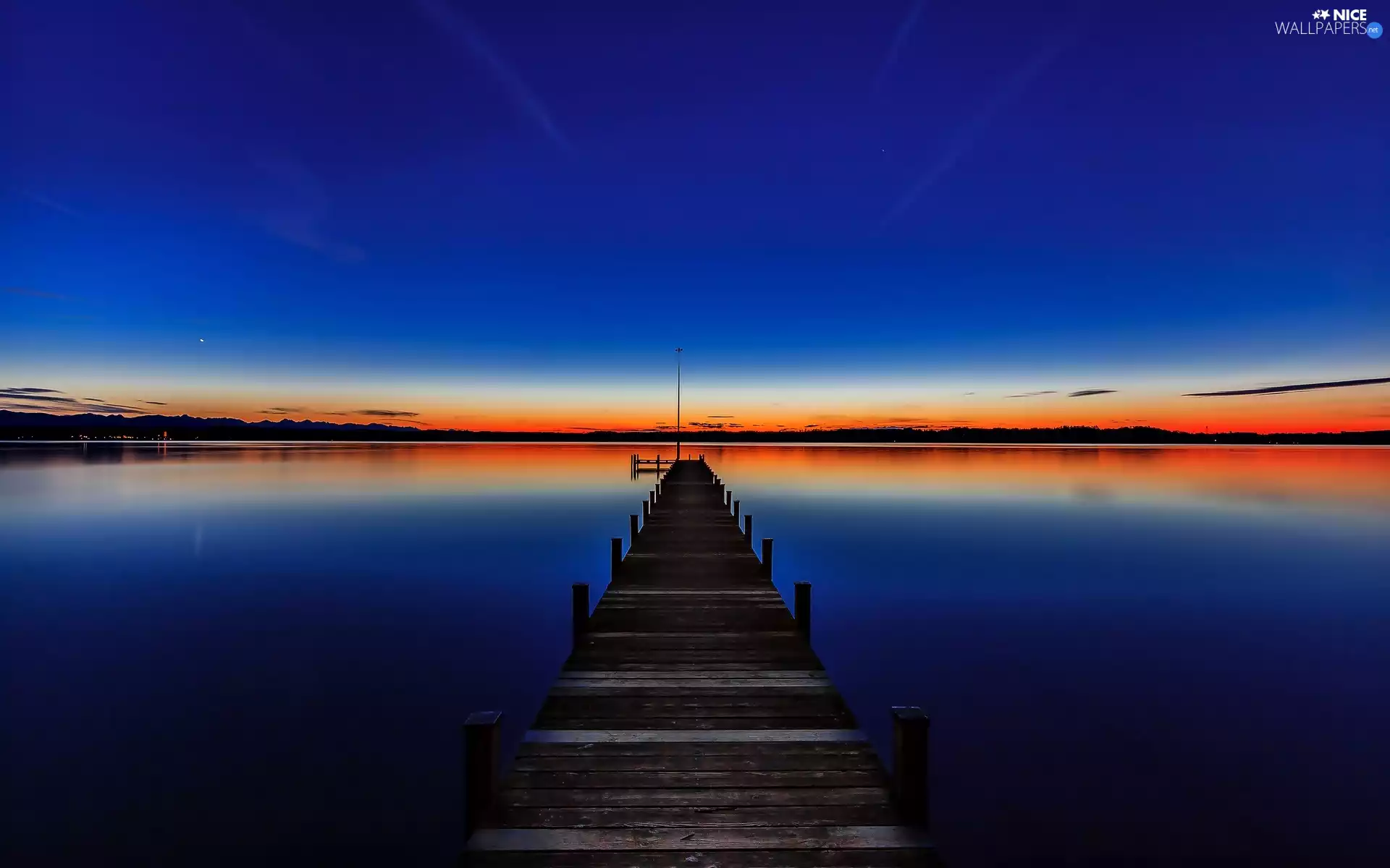 pier, Sunsets, Bavaria, Germany, Lake Starnberg