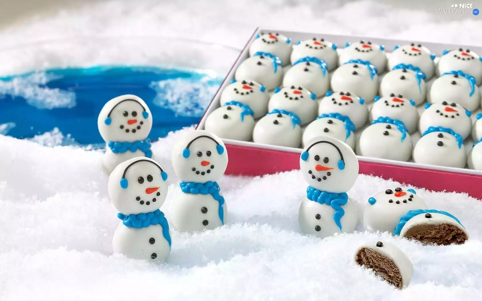 Gingerbread, Christmas, snowmen
