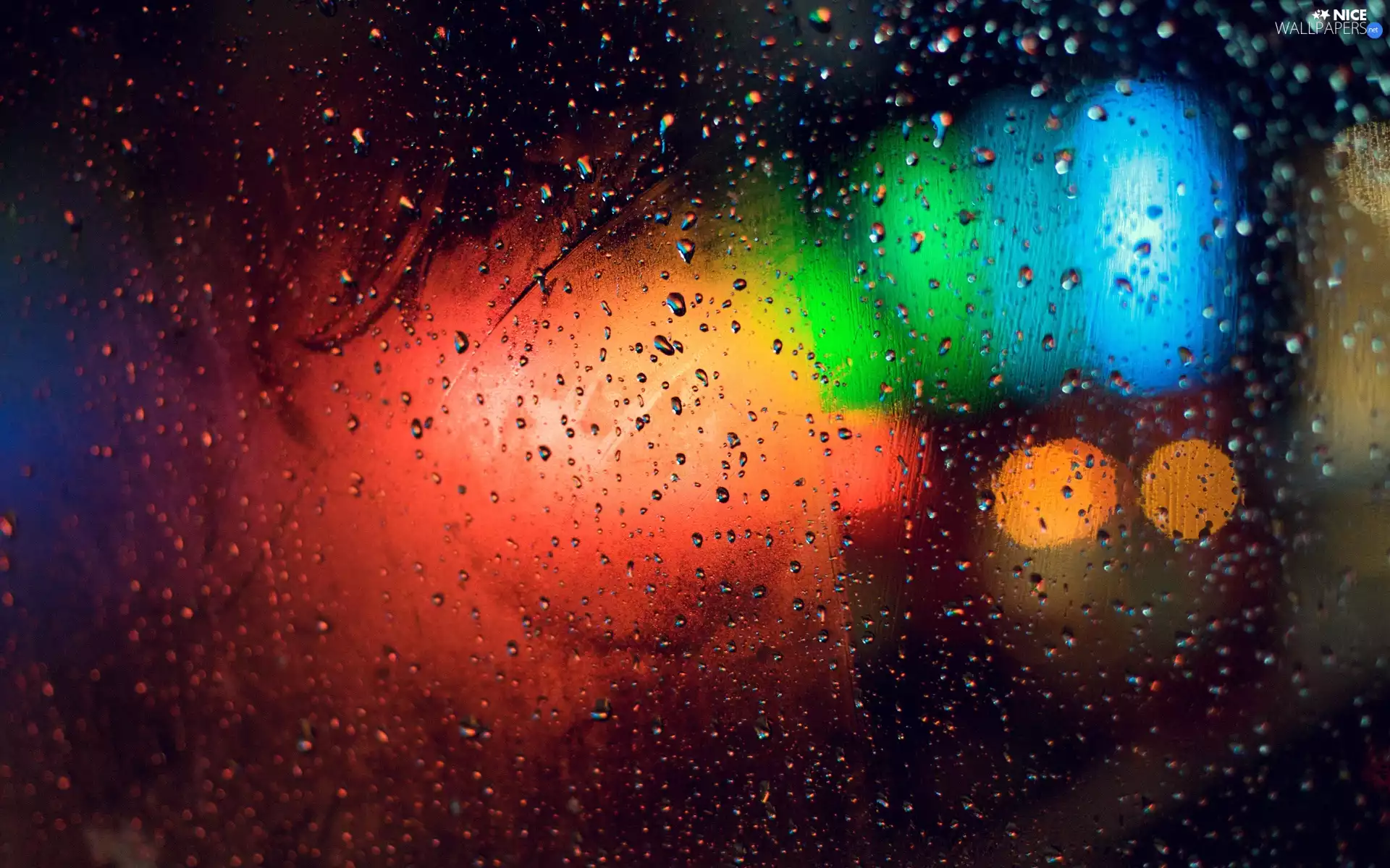 Glass, Colours, Rain