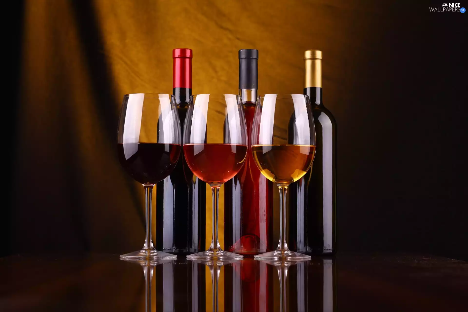 glasses, Wine, Bottles