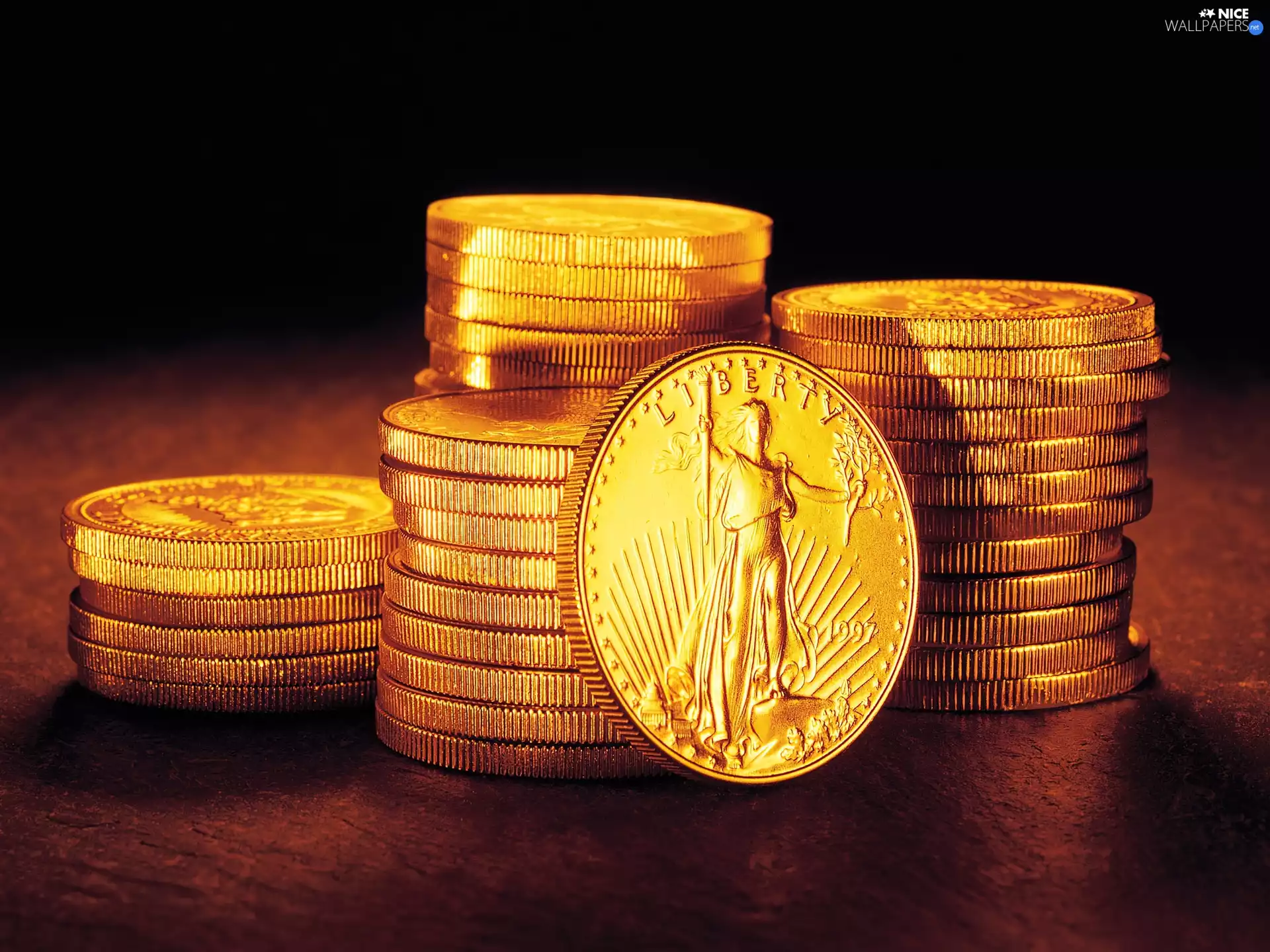 Golden, coins