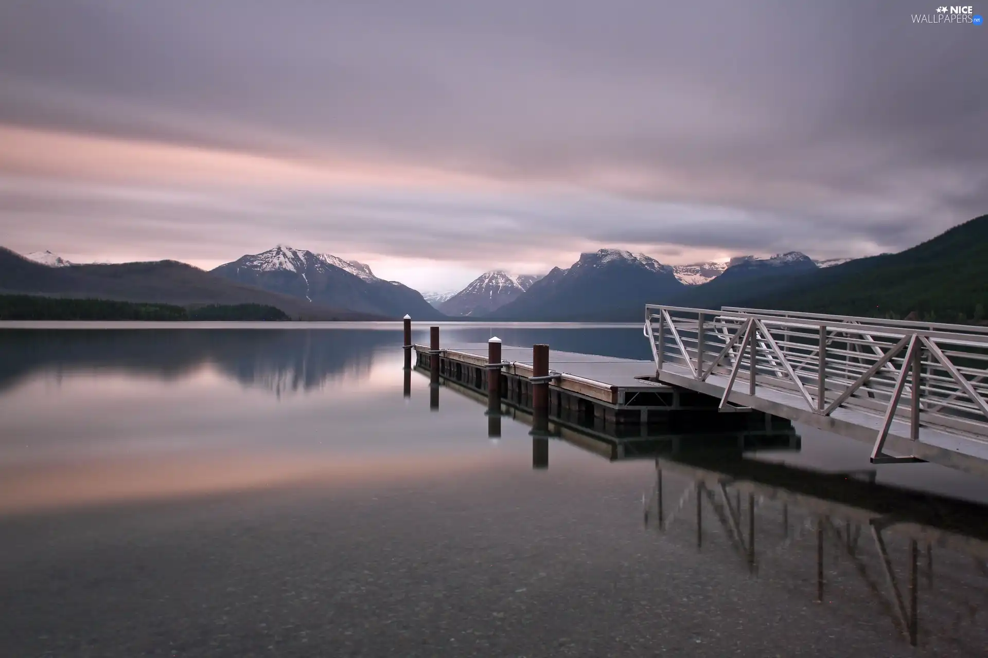 McDonald Lake, Gory, pier, The United States