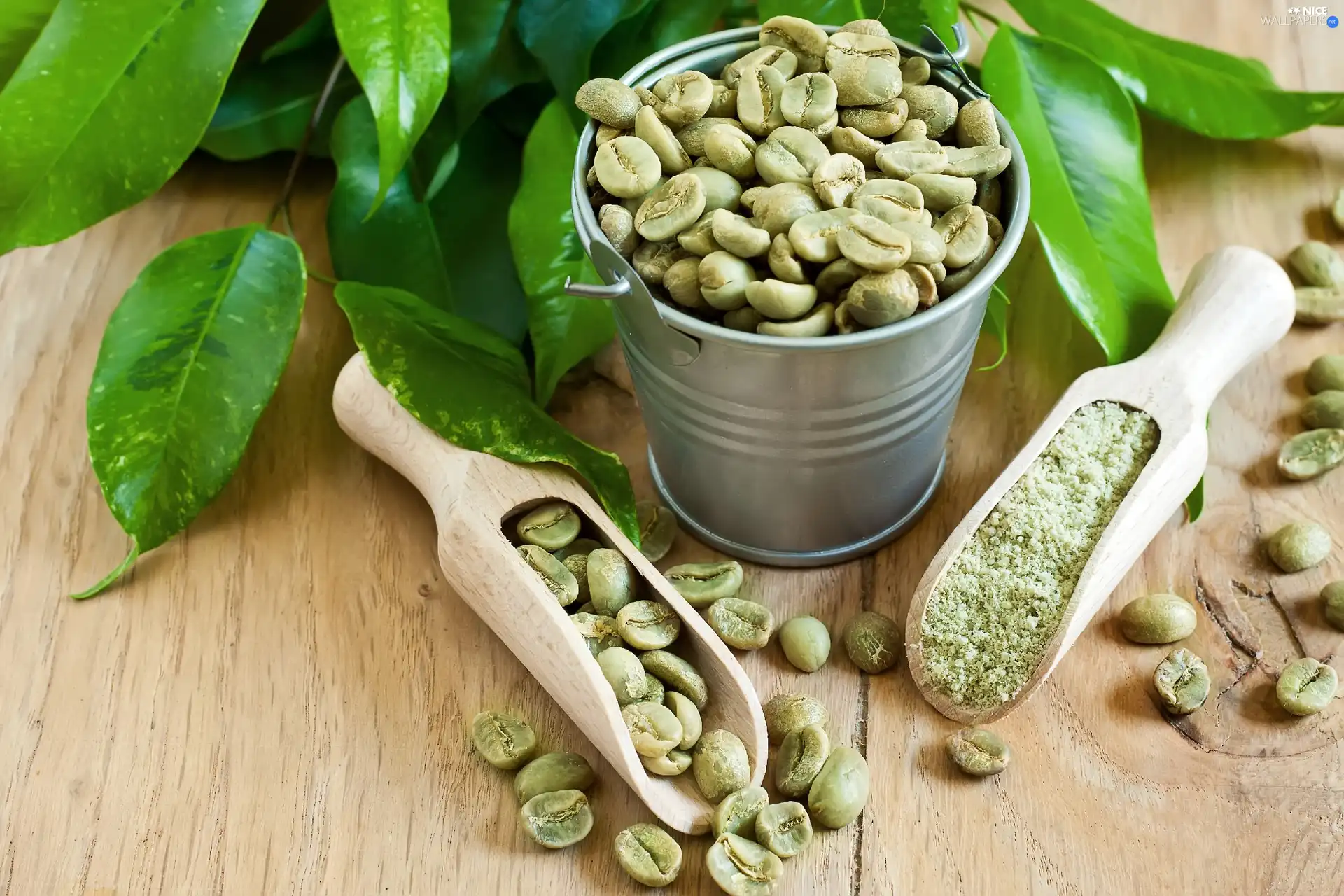 grains, Green, coffee