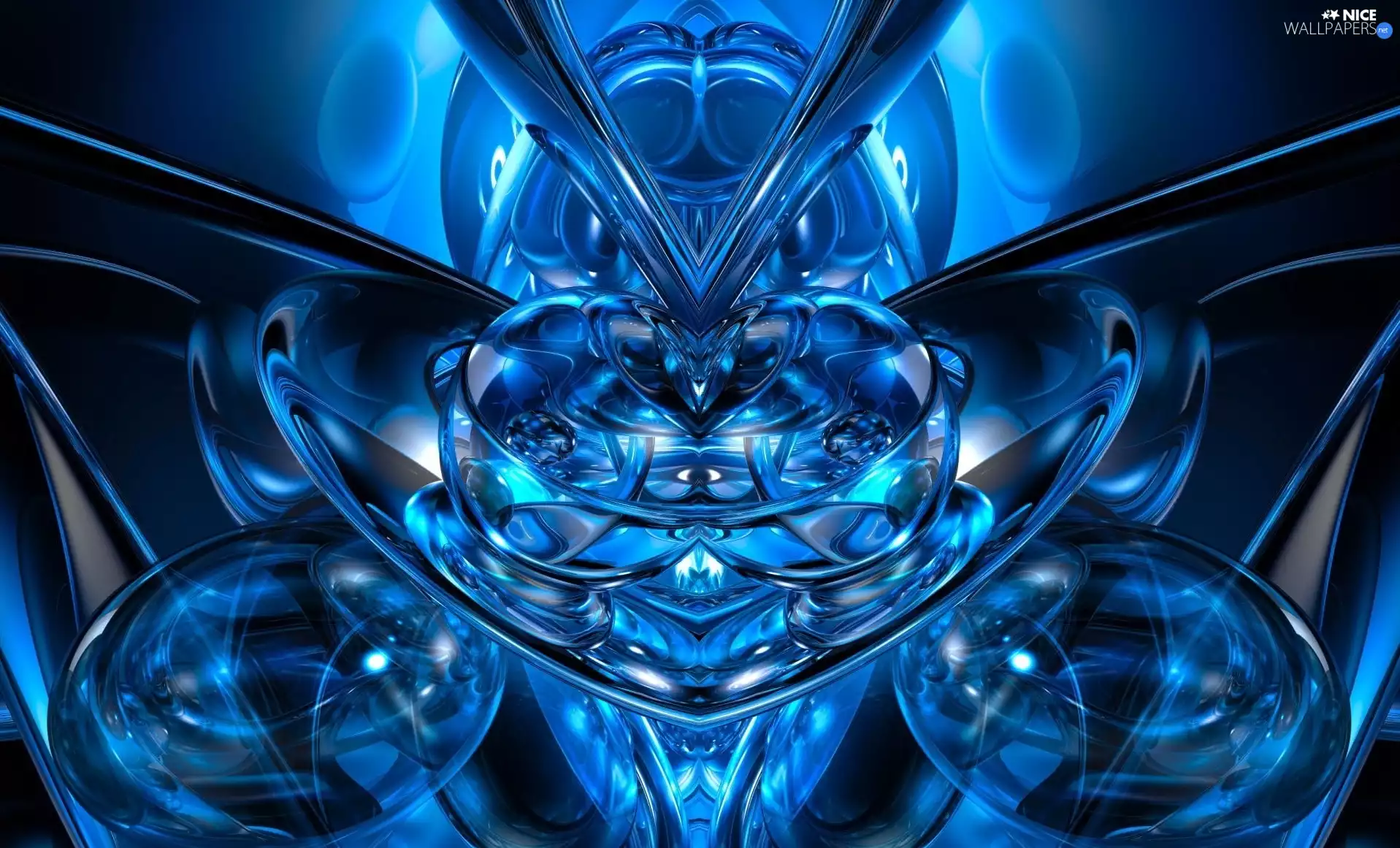graphics, Blue, abstraction