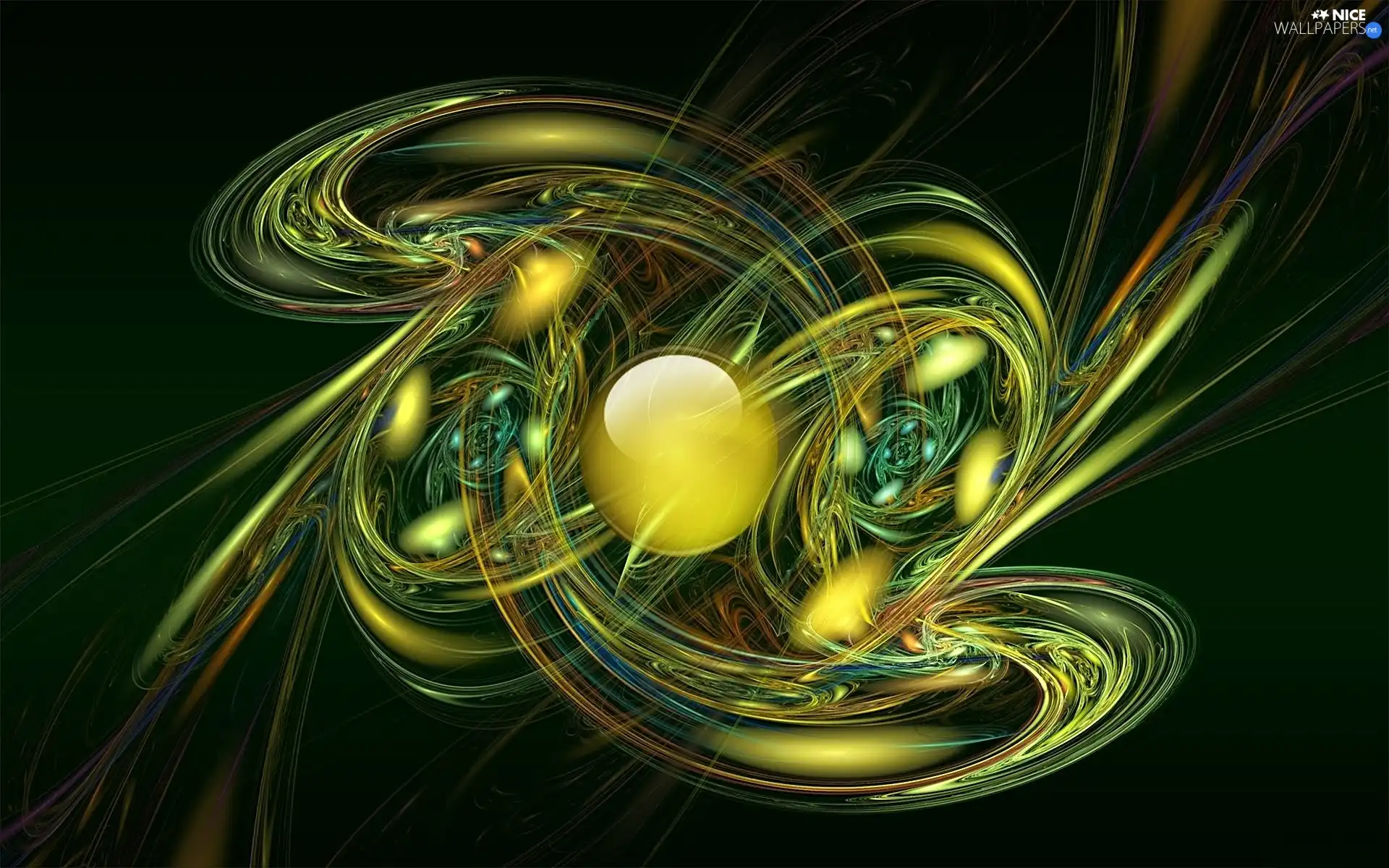 aquamarine, Fraktal, graphics, model