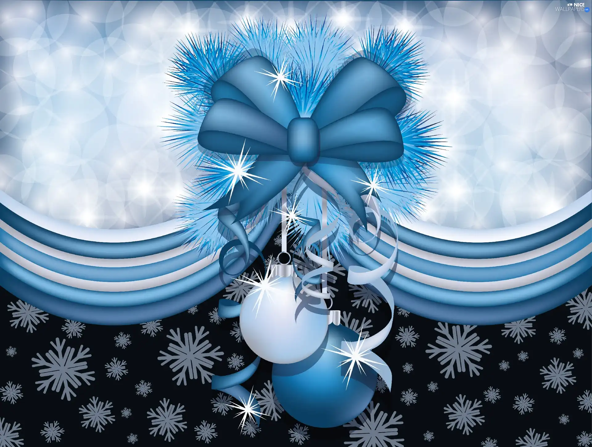 graphics, bow, baubles