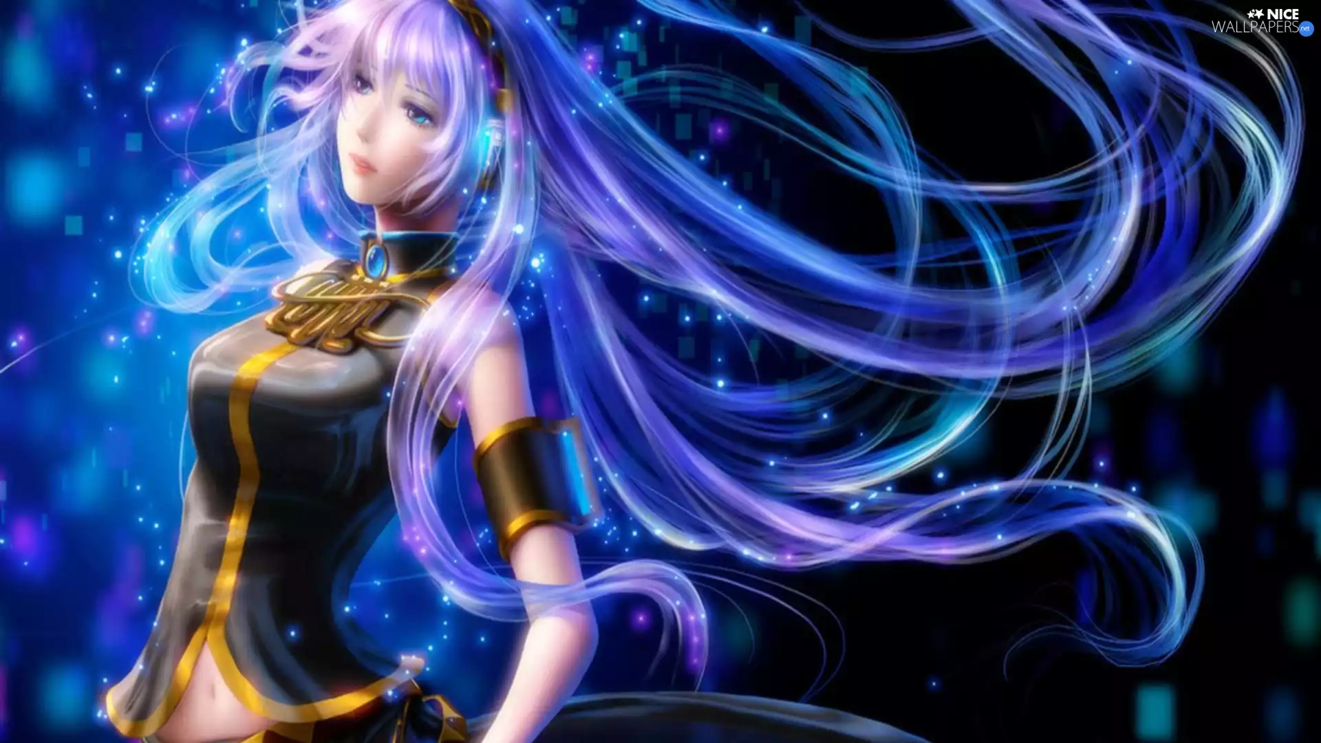 Hair, graphics, Emerald, holdfast, Women