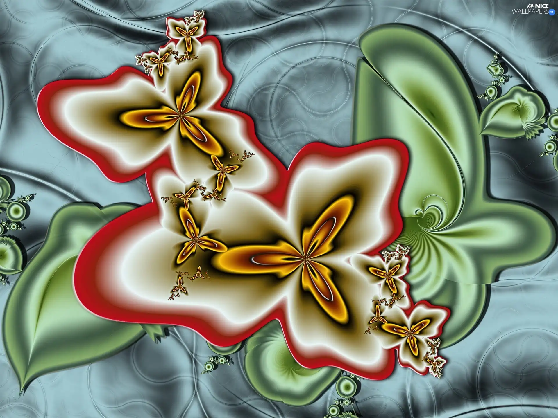 graphics, Flowers, Fraktal