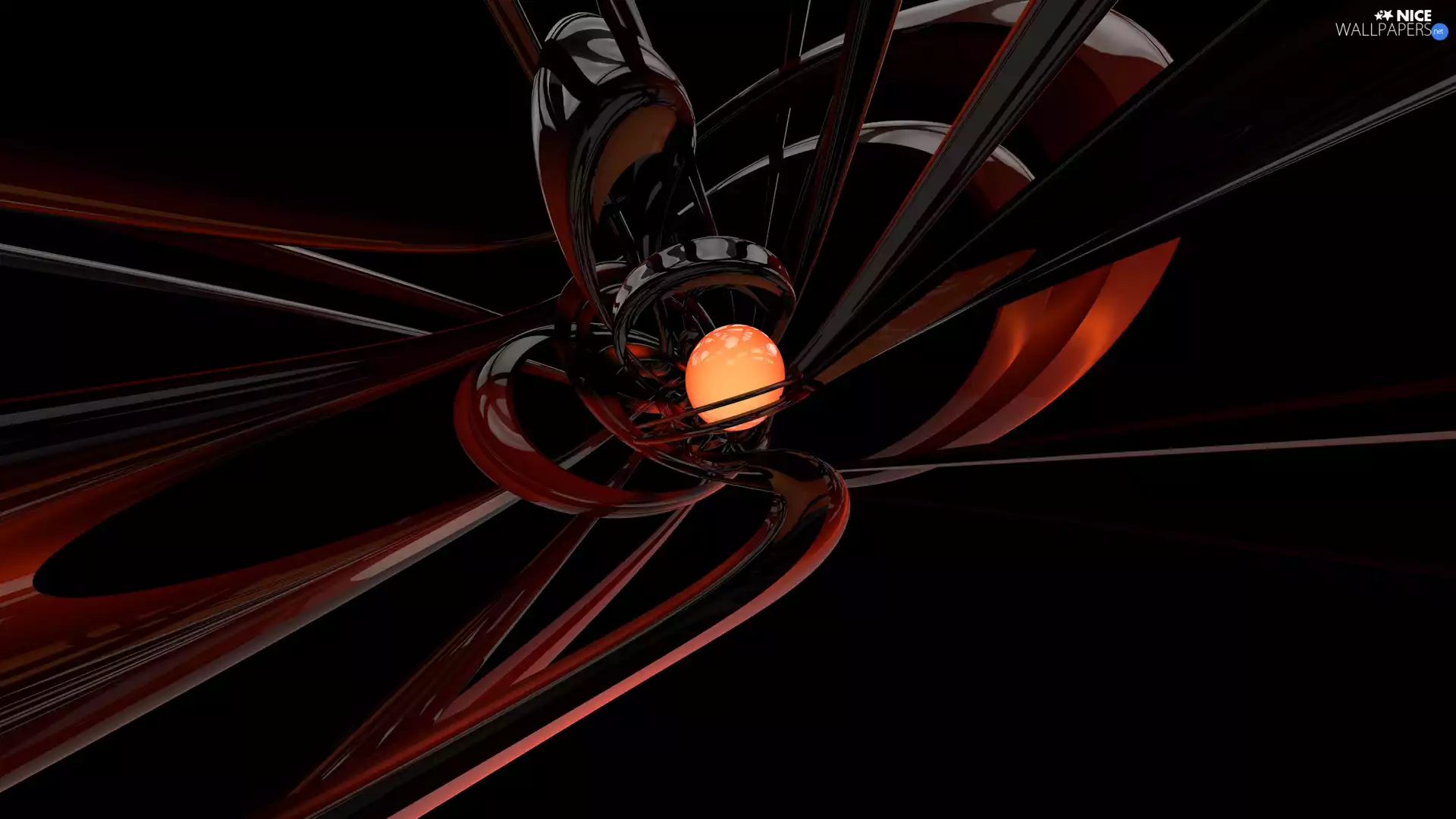 3D Graphics, luminous, ball, object