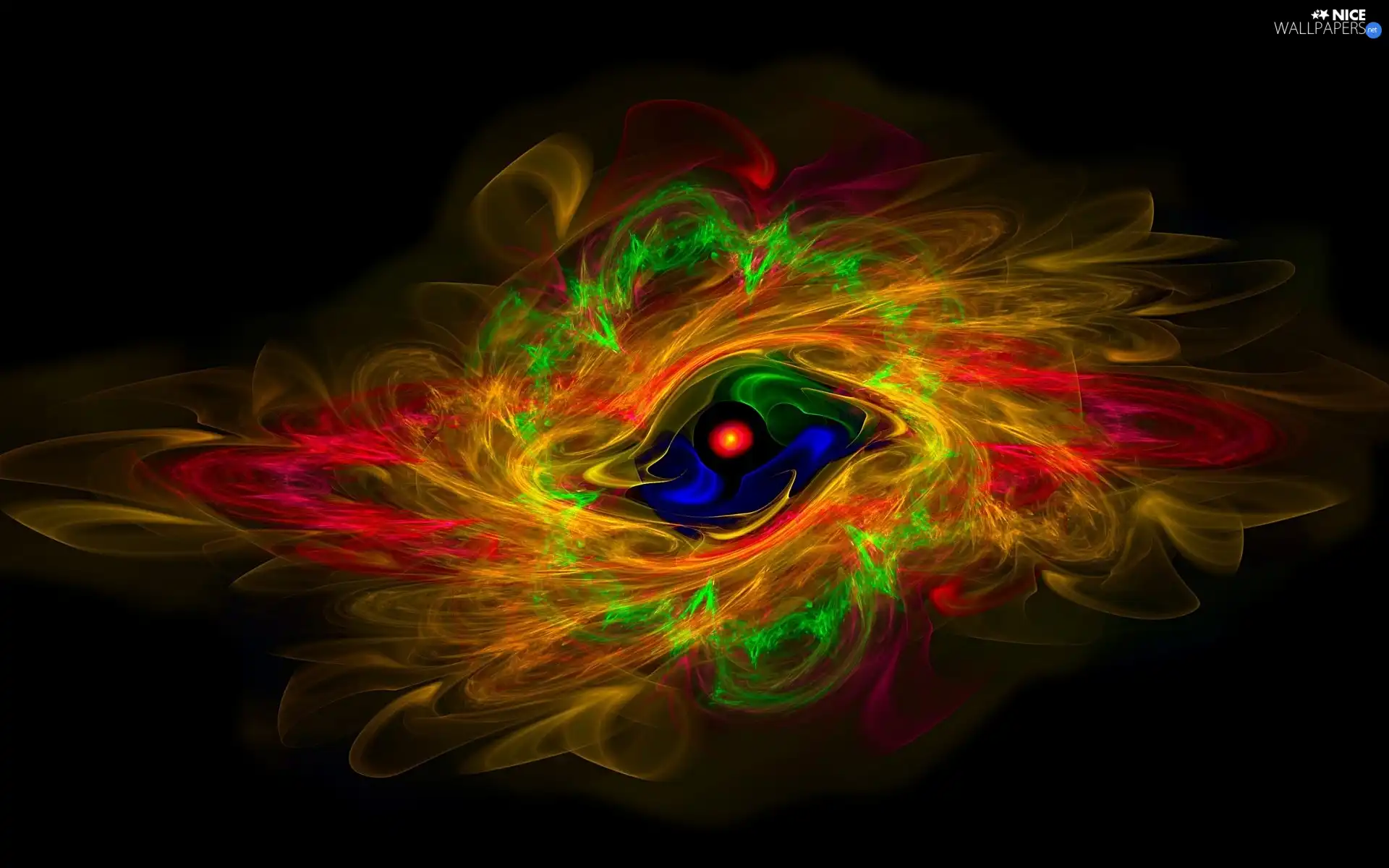 Rainbow, Fraktal, graphics, smoke
