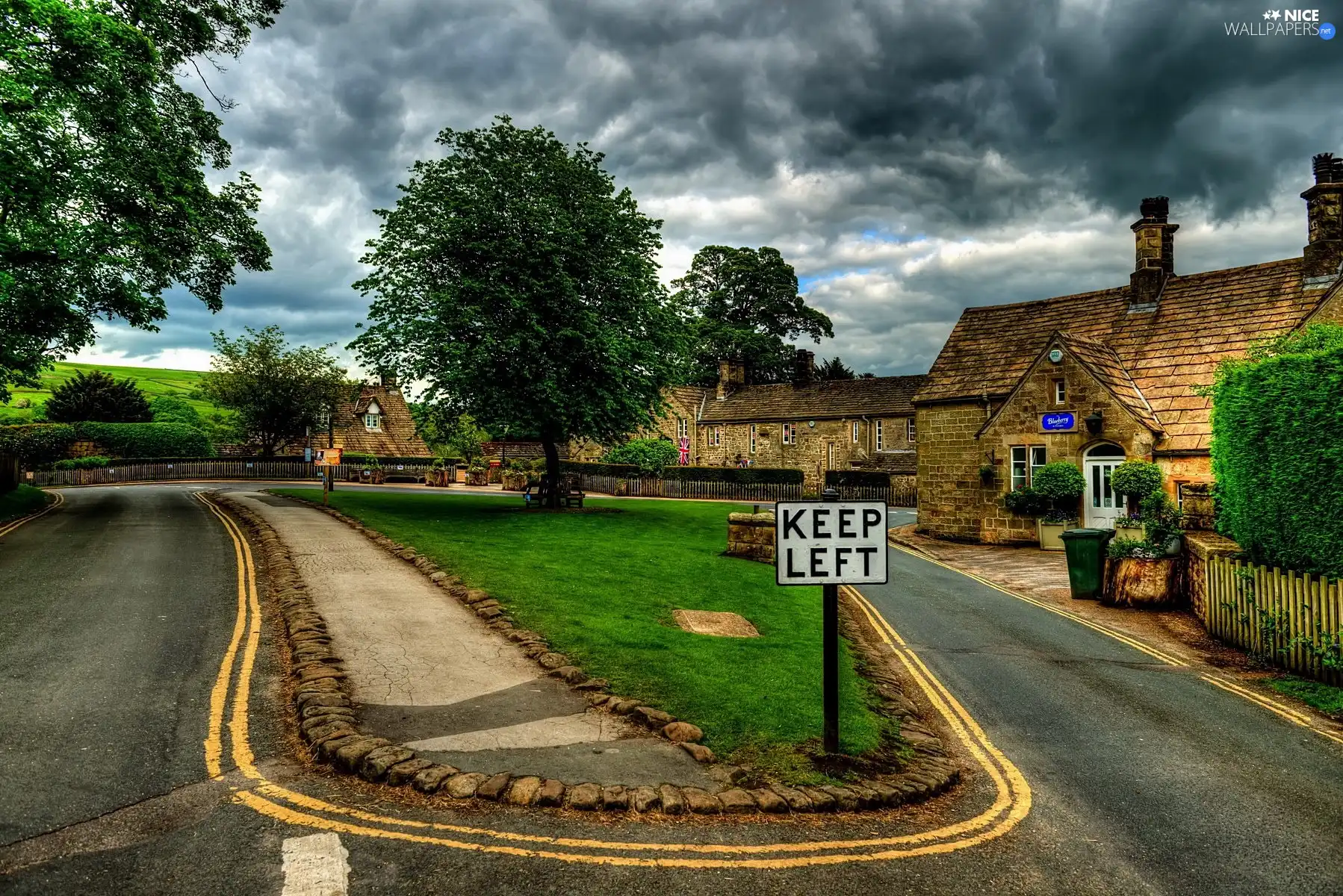 Houses, Way, Great Britain, rural