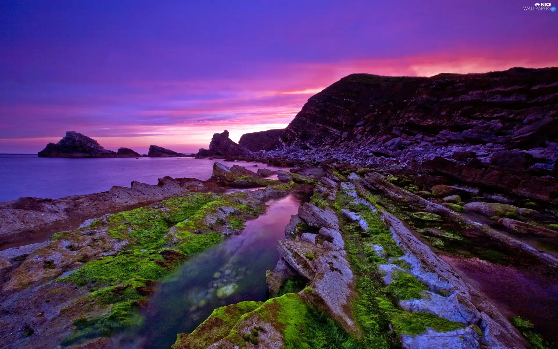 beatyfull, rocks, Gulf, Sky