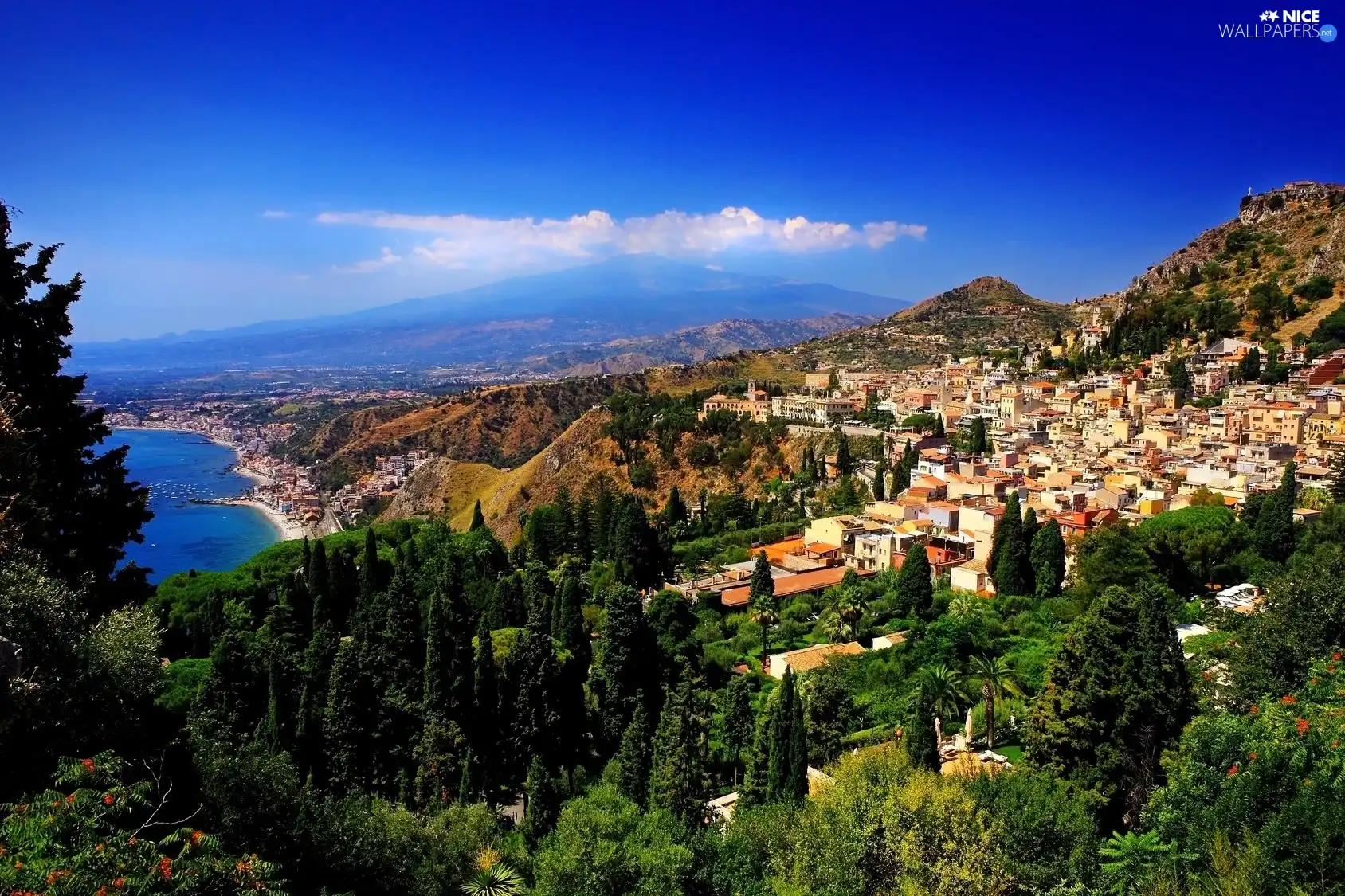 Gulf, Mountains, Town