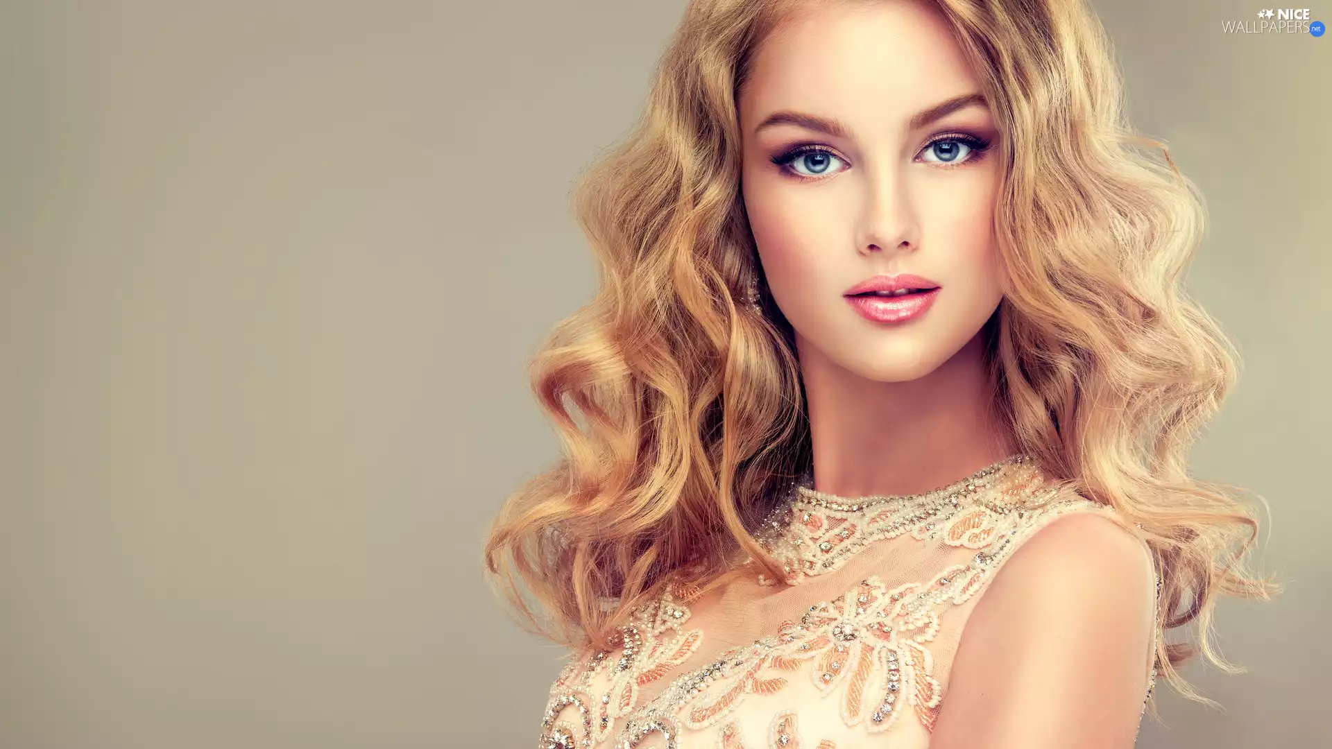 undulating, Hair, Women, Longs, Blonde