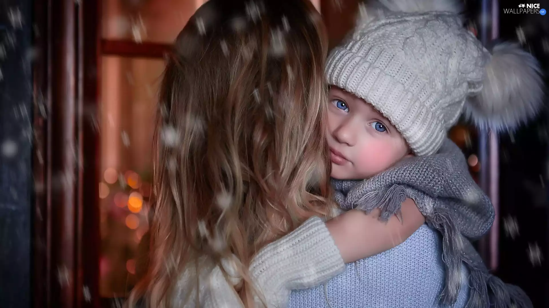 girl, pompons, Women, Hat