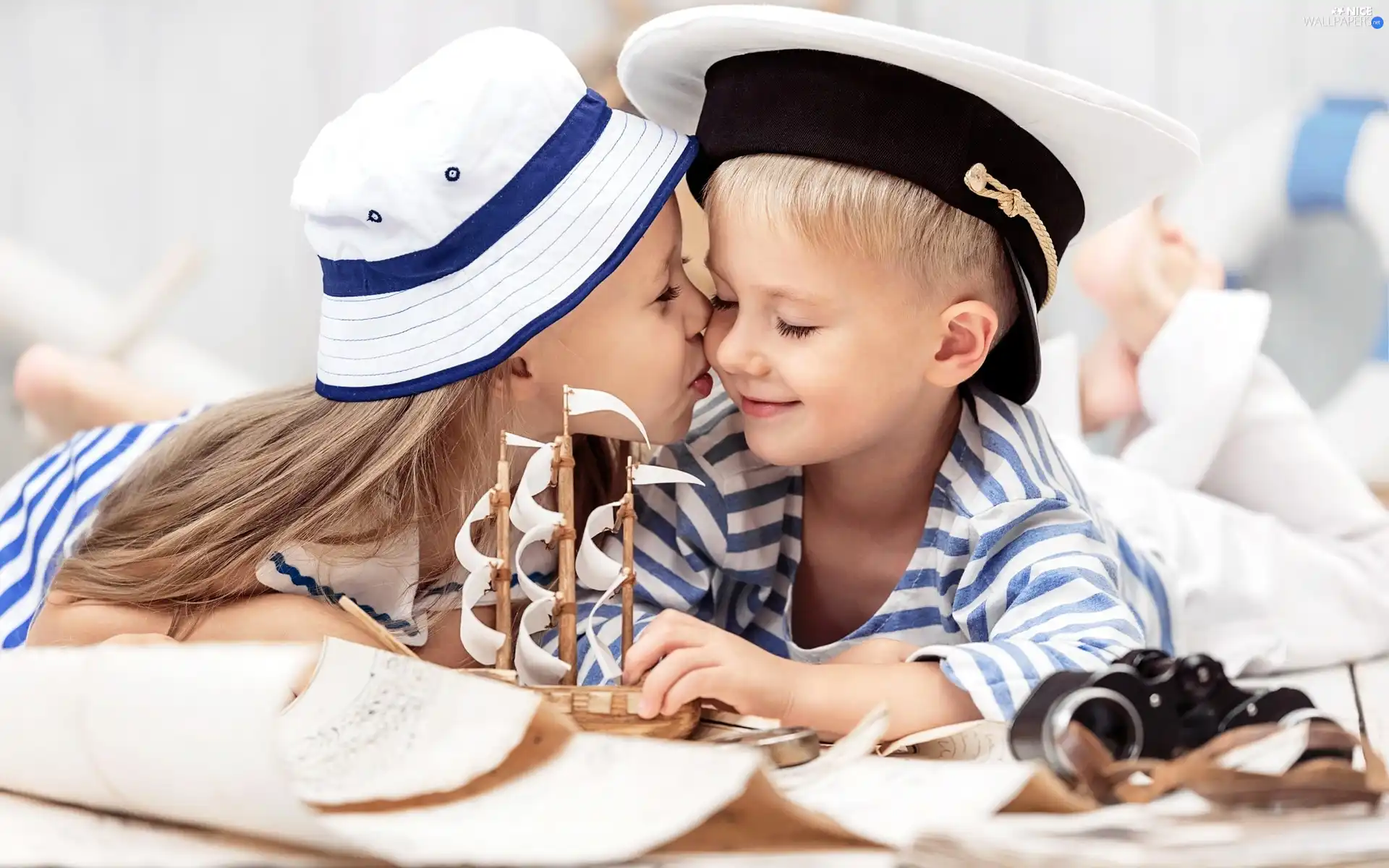 Hat, The ship, summer, Hat, Kids