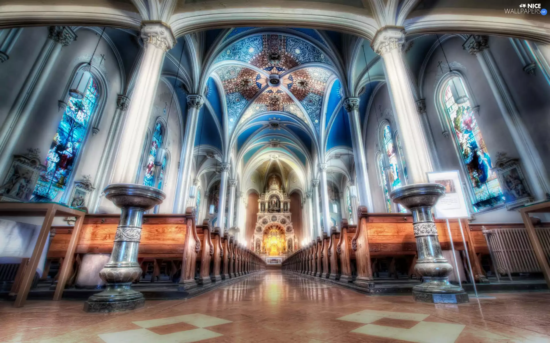 HDR, Church, interior
