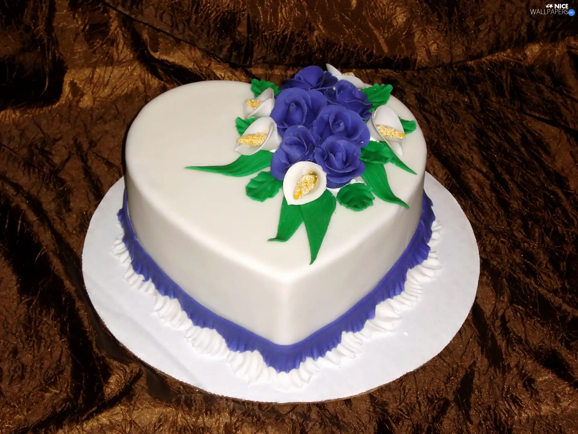 heart, Flowers, ##, Shape, Cake