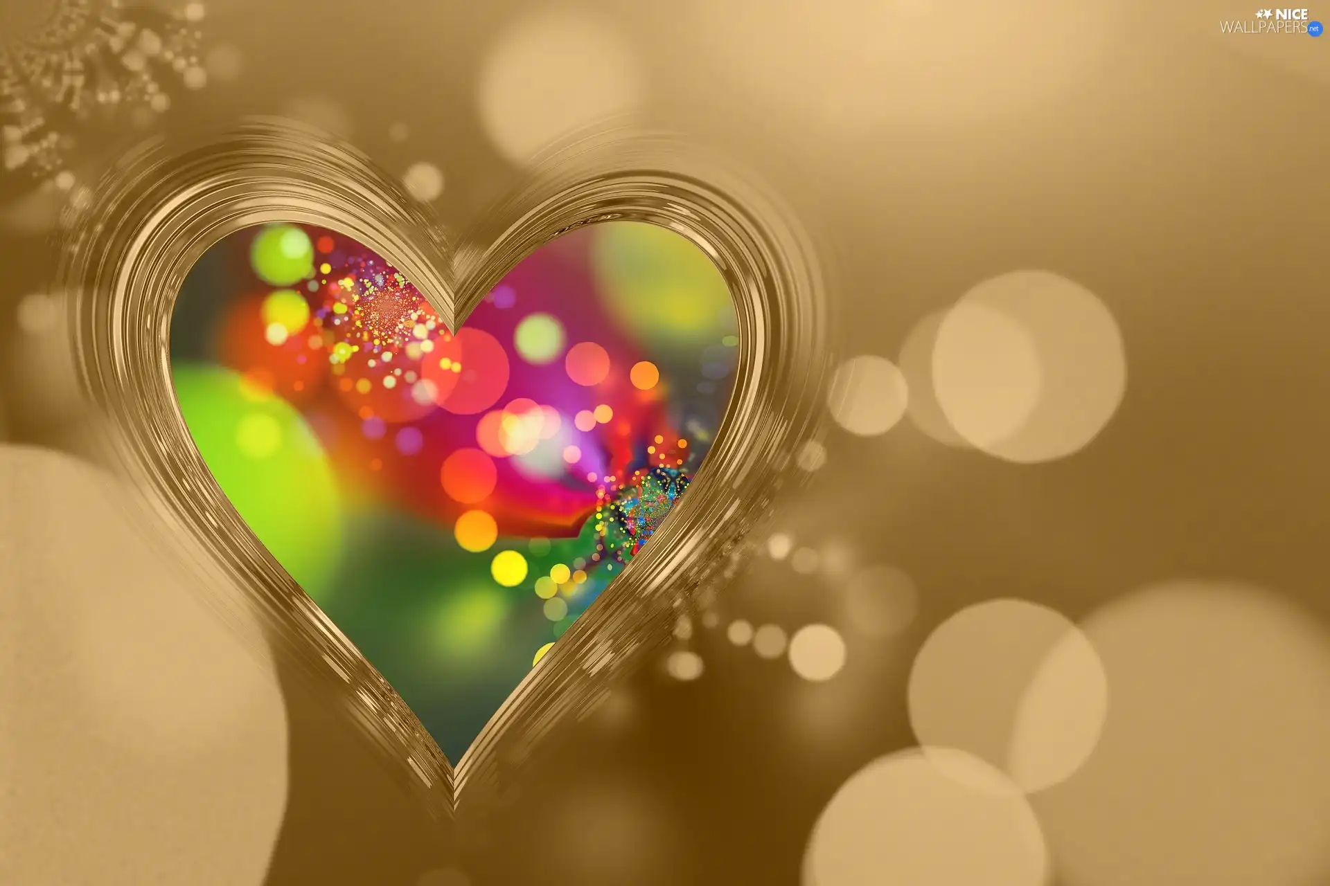 love, Bokeh, graphics, Heart