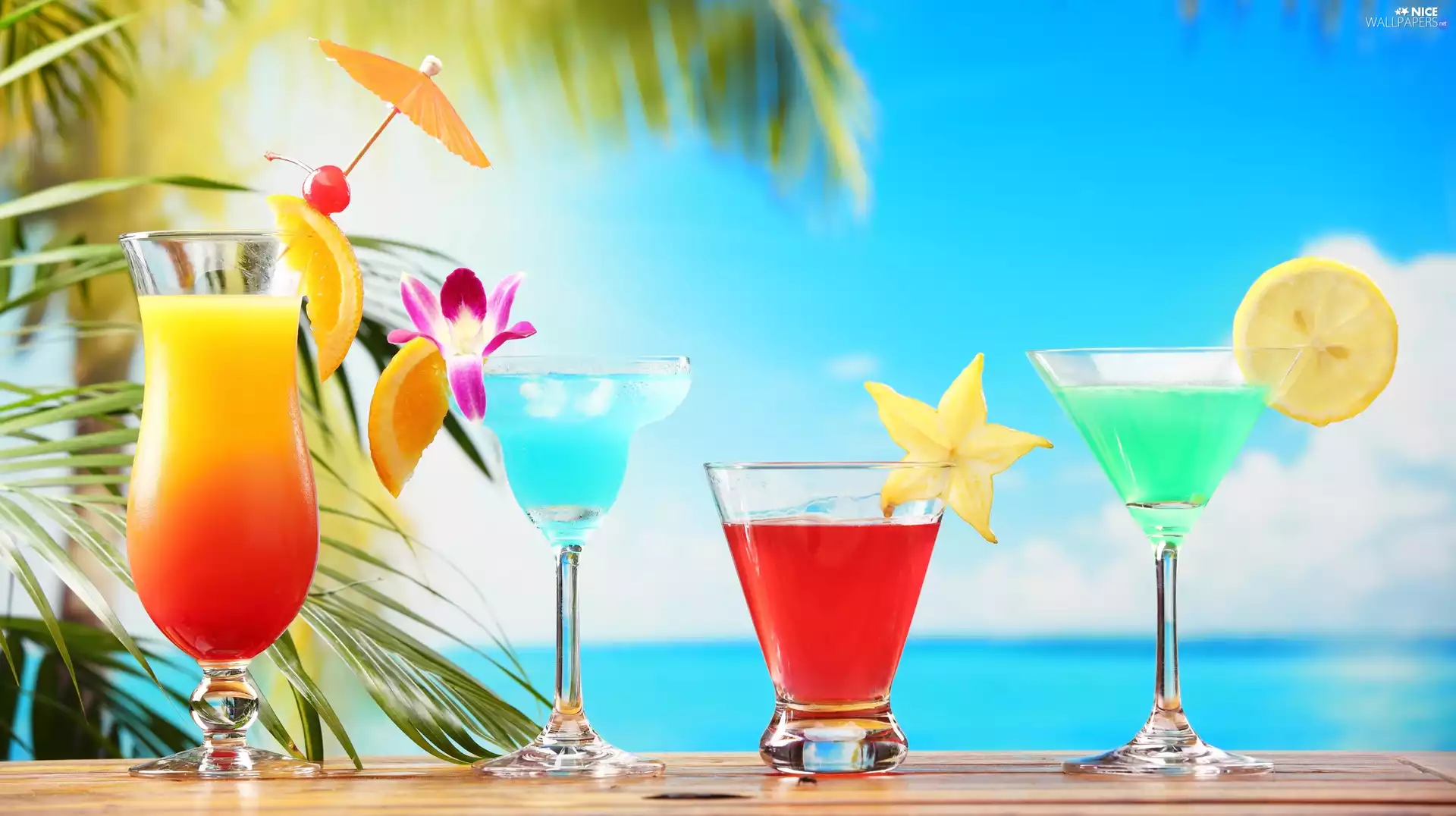 holiday, tropics, drinks