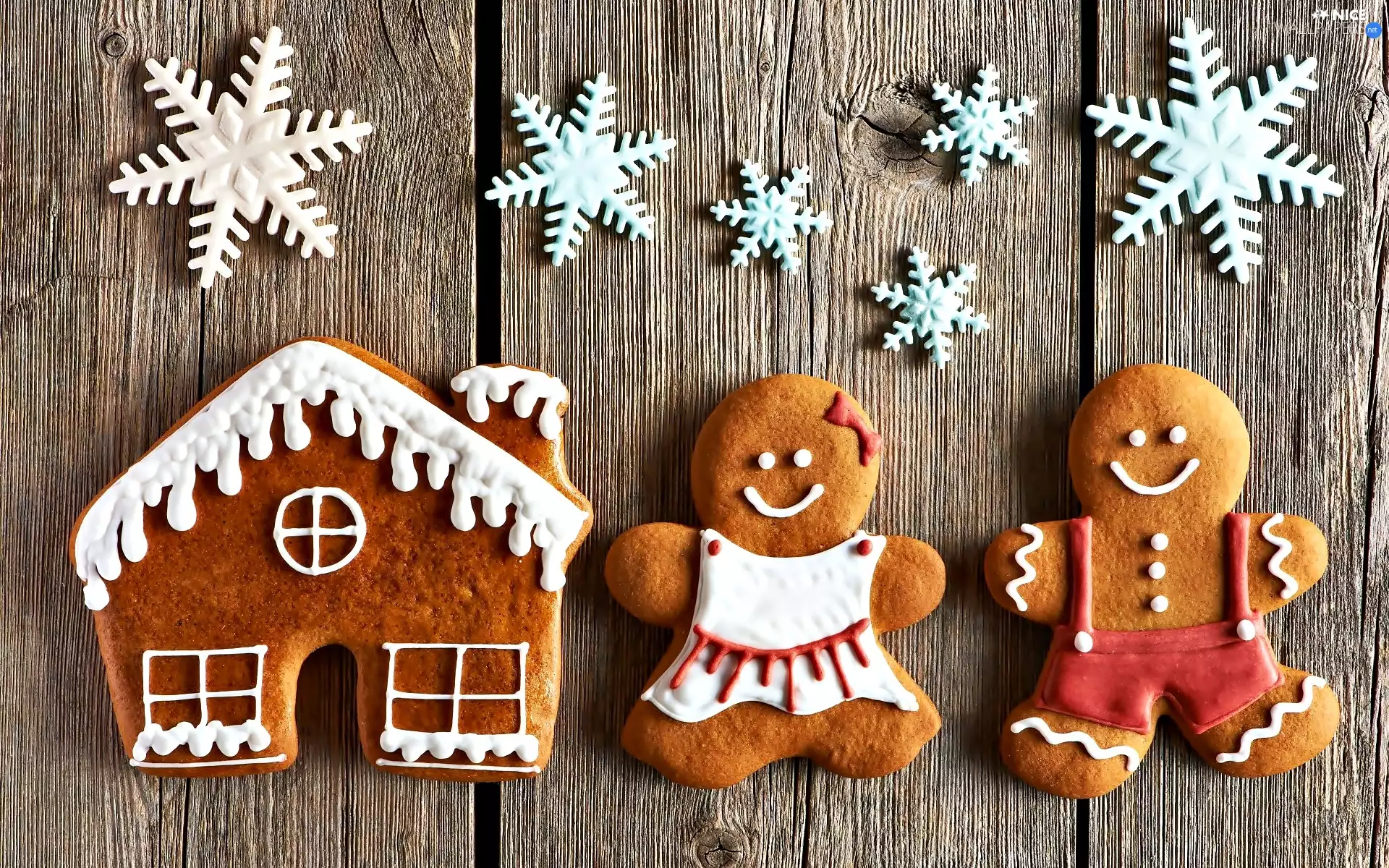 Gingerbread, humans, Stars, Home