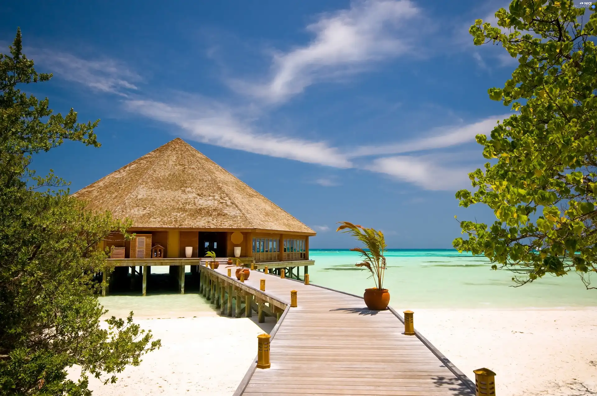 wooden, Beaches, Home, Platform