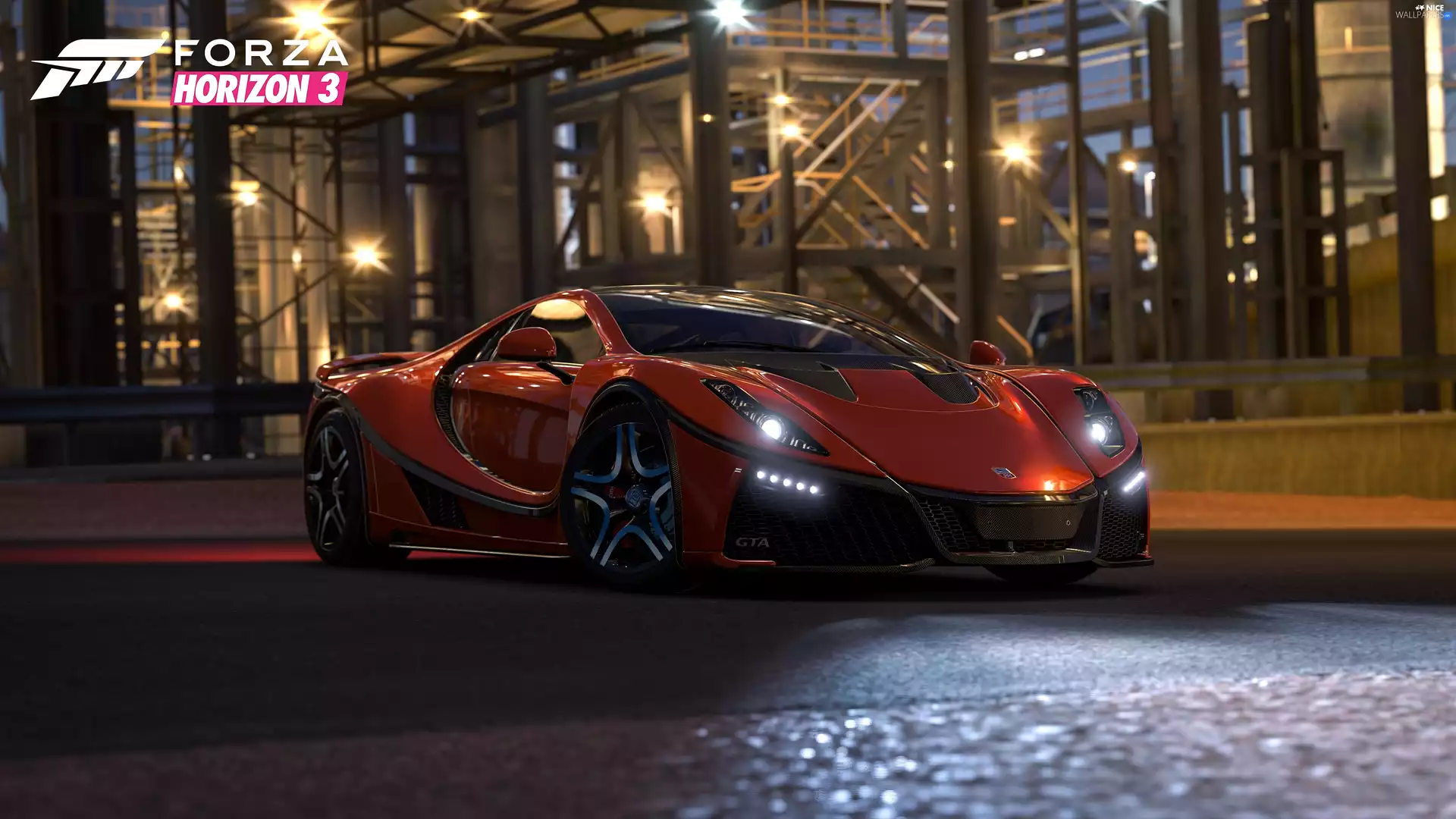 Automobile, game, Forza Horizon 3, GTA Spano