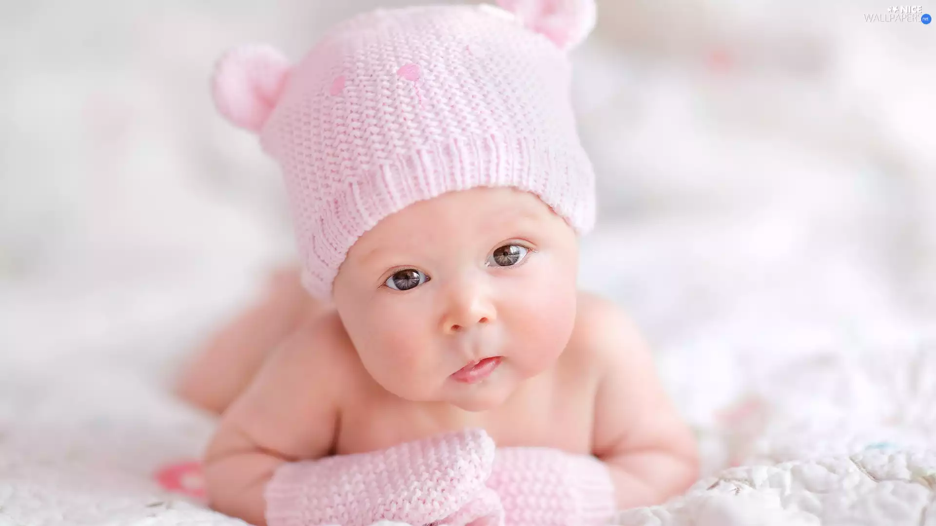 Pink, Kid, Gloves, hosiery, Bonnet, babe