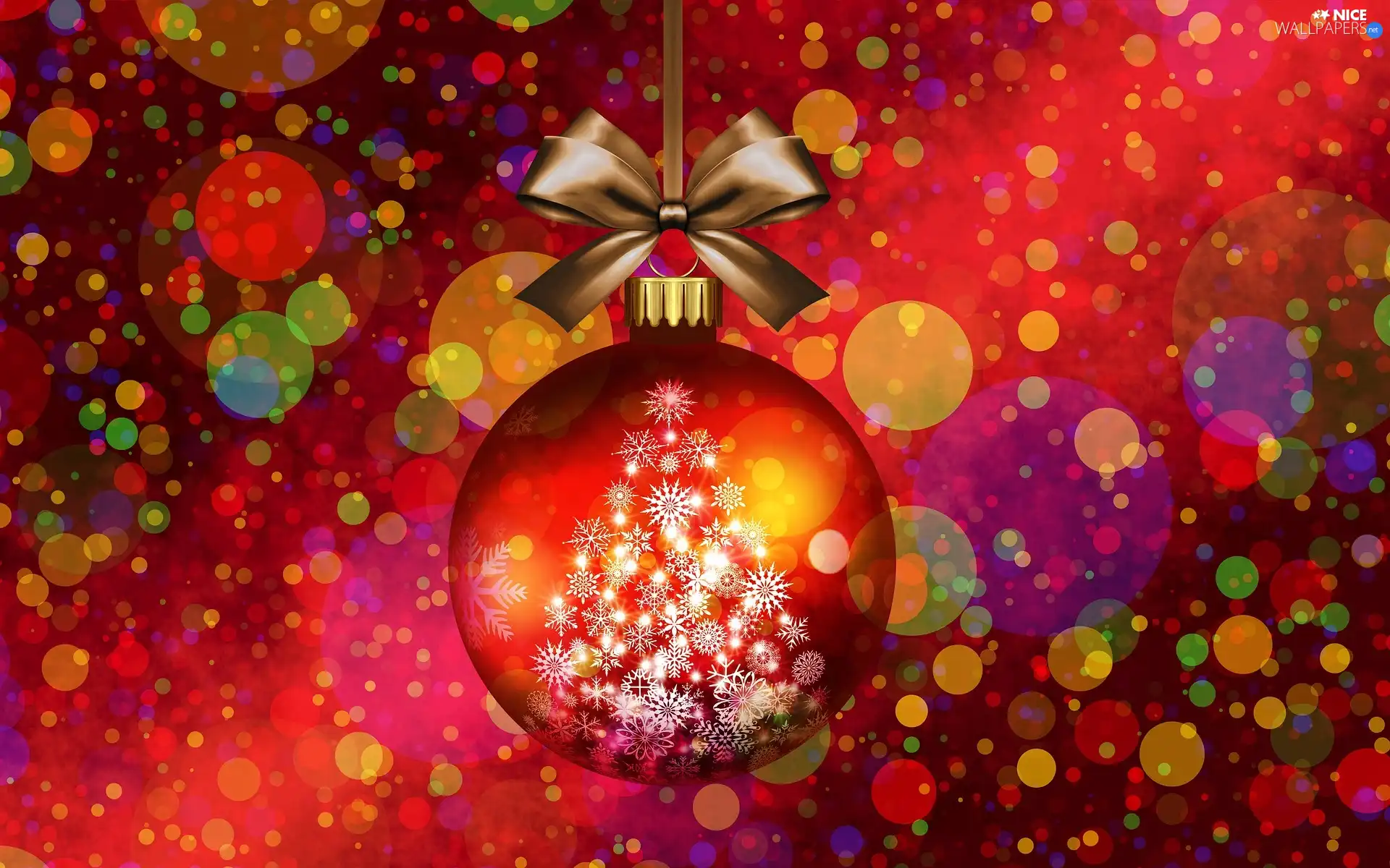 bauble, Christmas, graphics, 2D, christmas tree, red hot