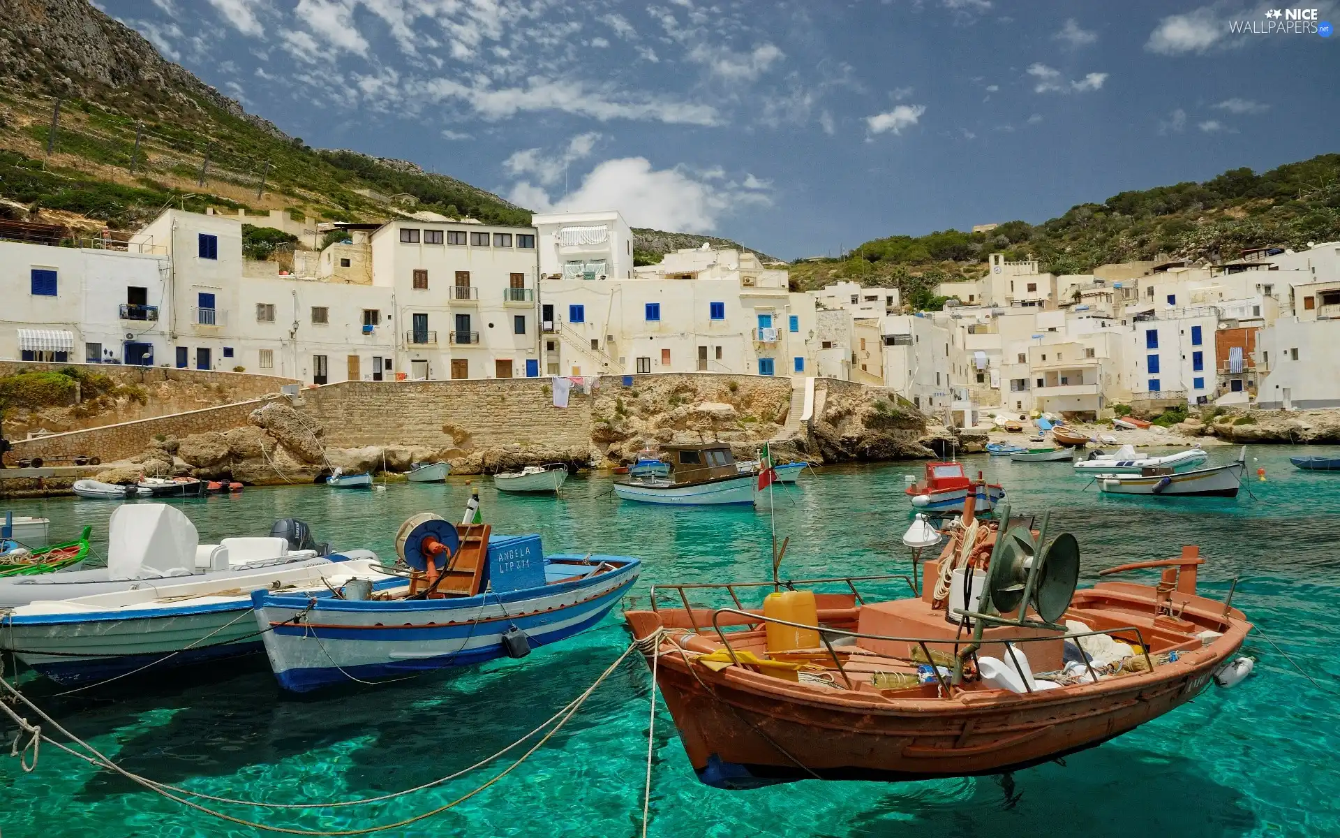 Gulf, boats, Houses, sea