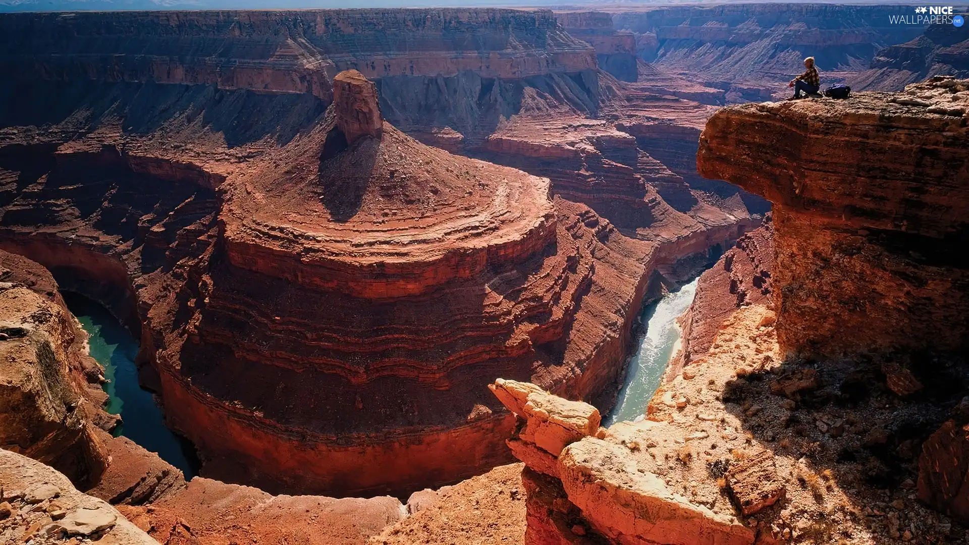 Human, canyon, River