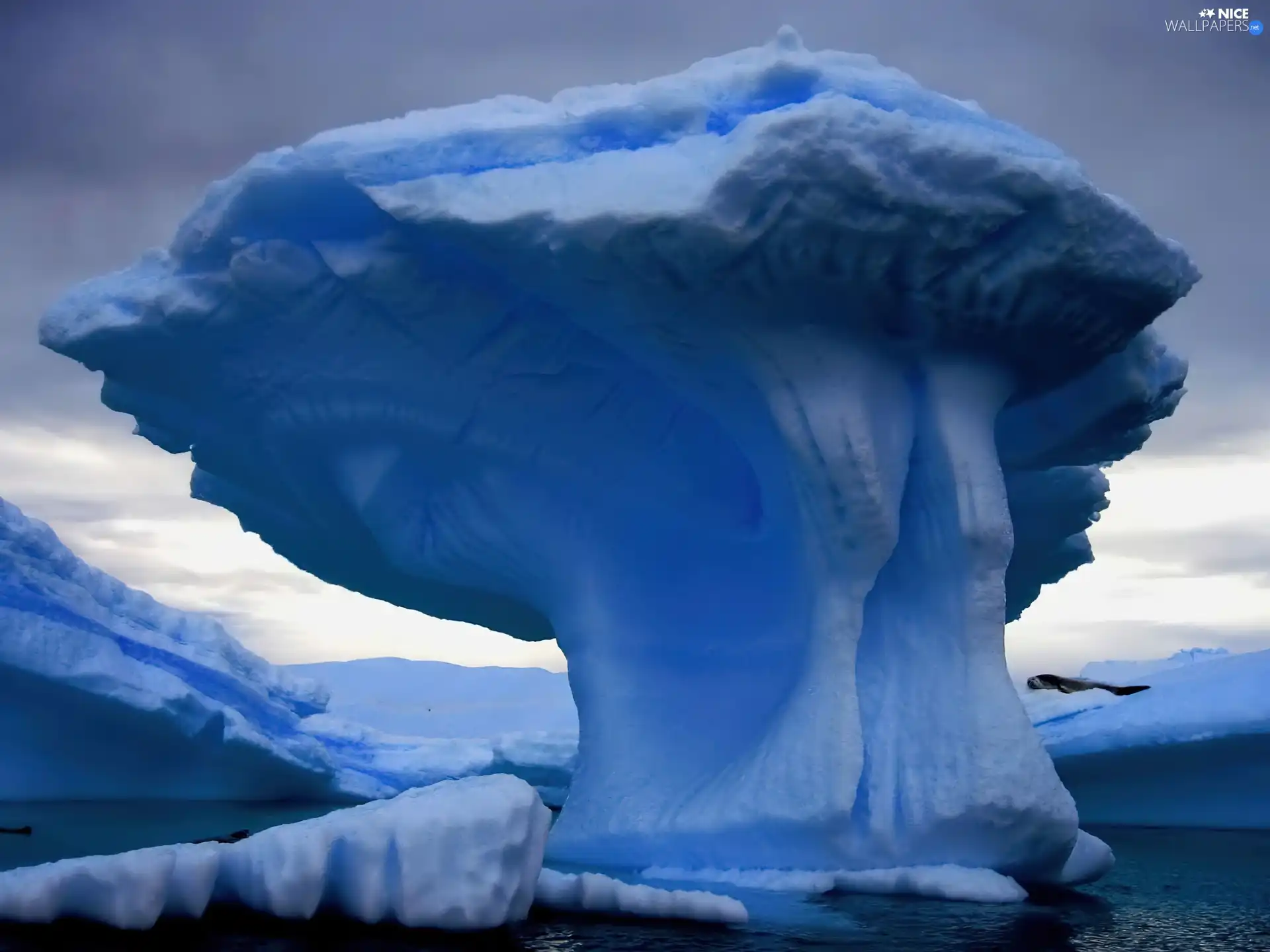 mountains, Ice