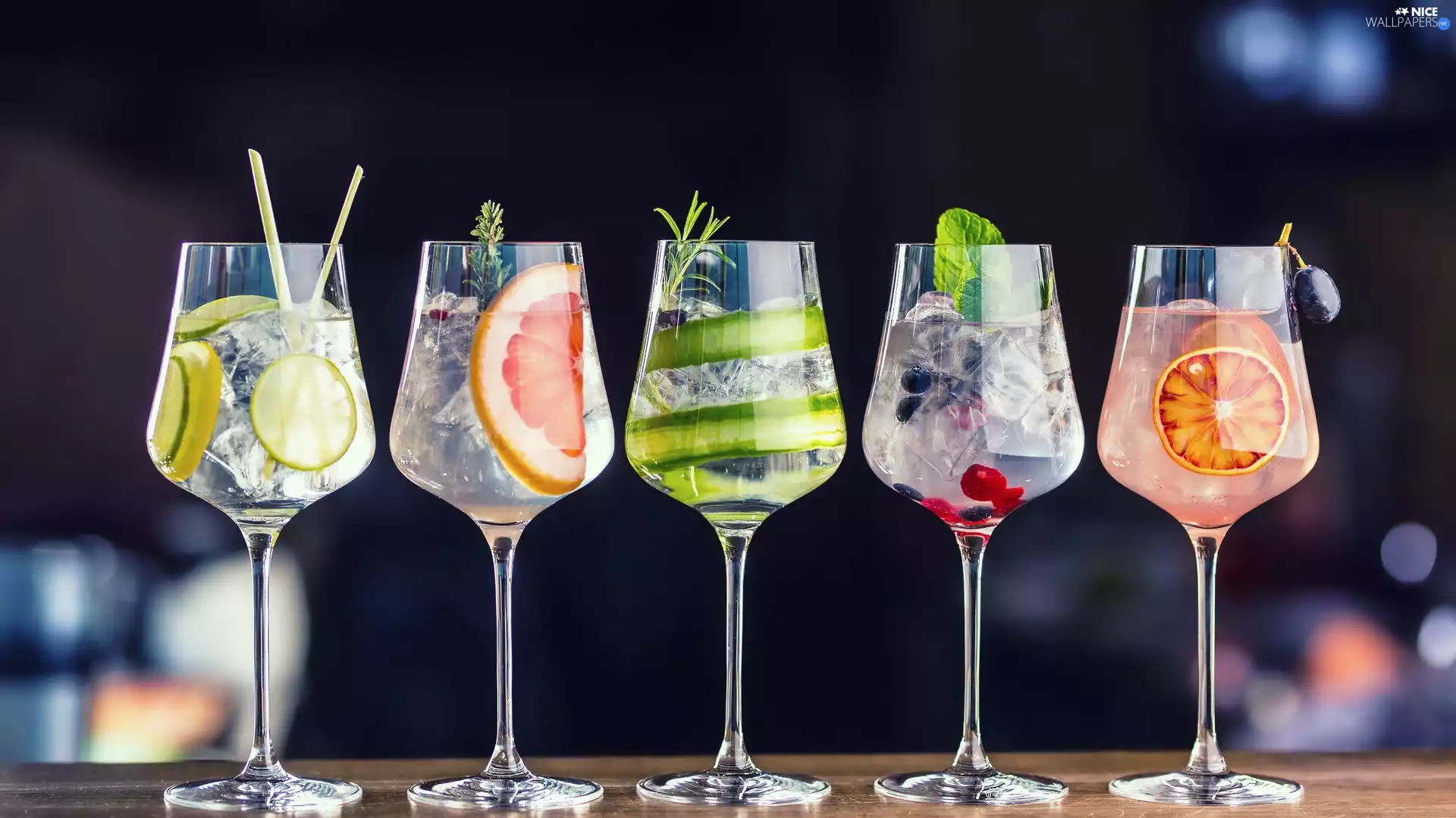 fruits, Icecream, glasses, cuts, drinks