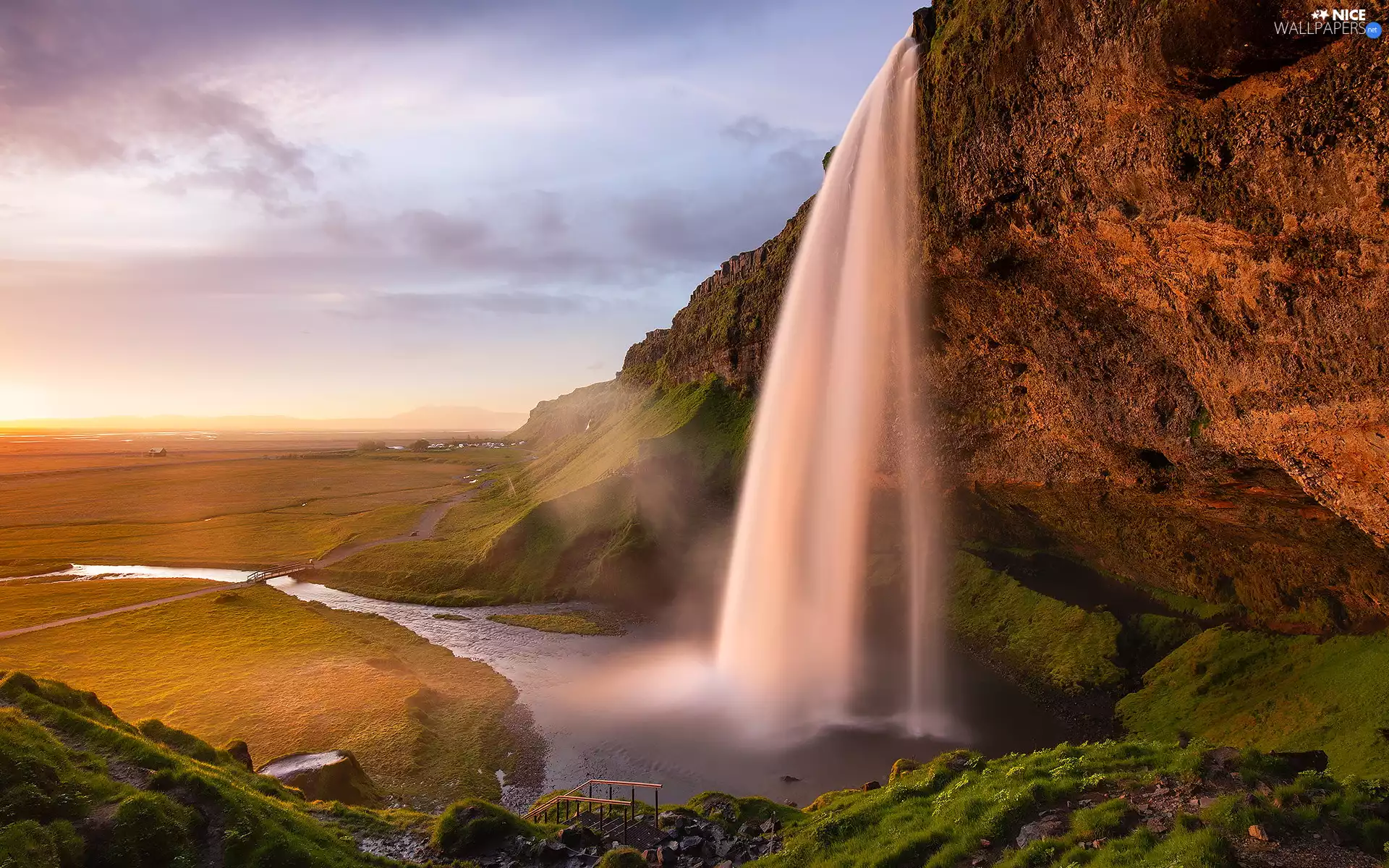 rocks, Seljalandsfoss River, iceland, Seljalandsfoss Waterfall