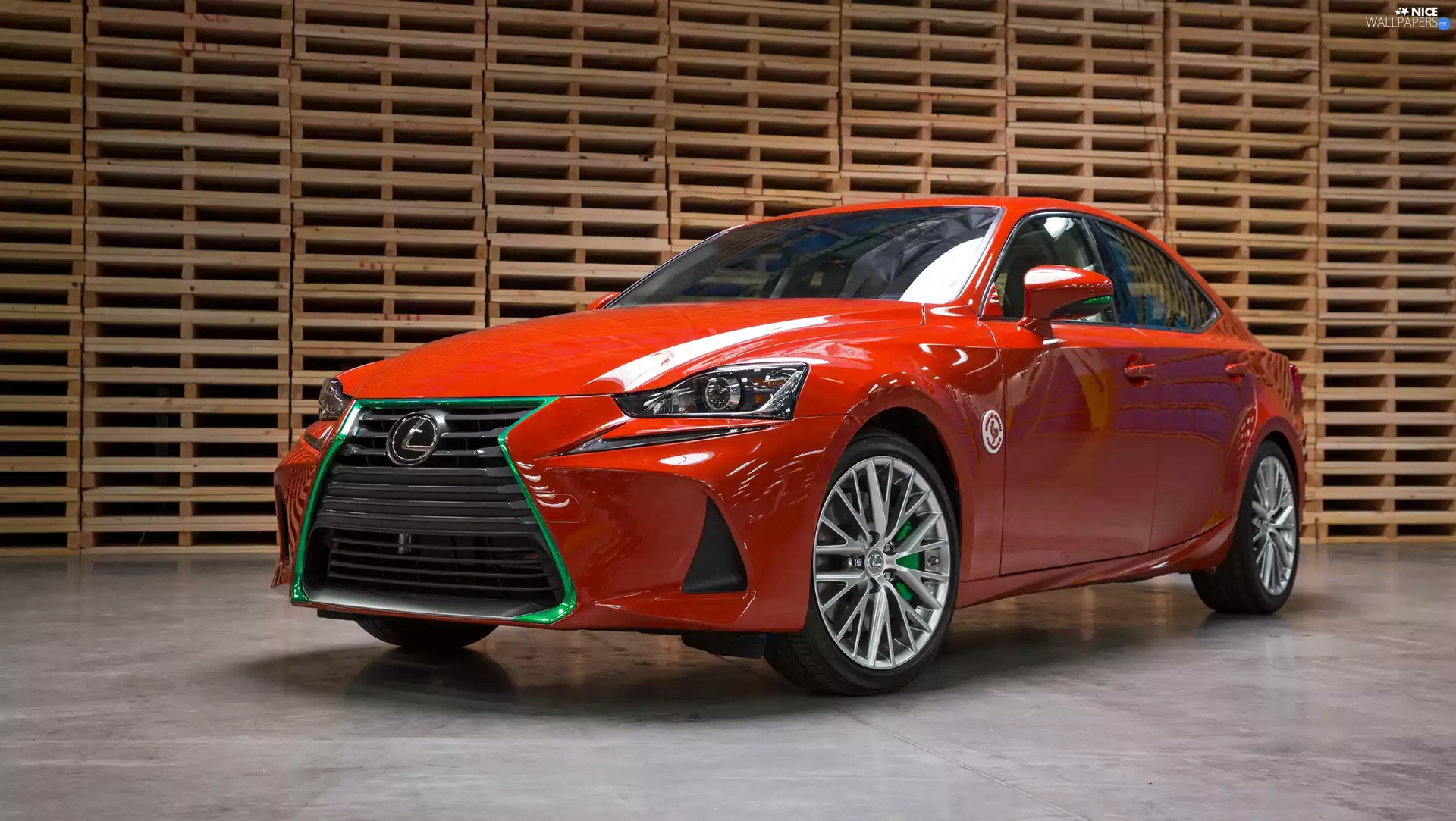 Pallets, Red, Lexus IS