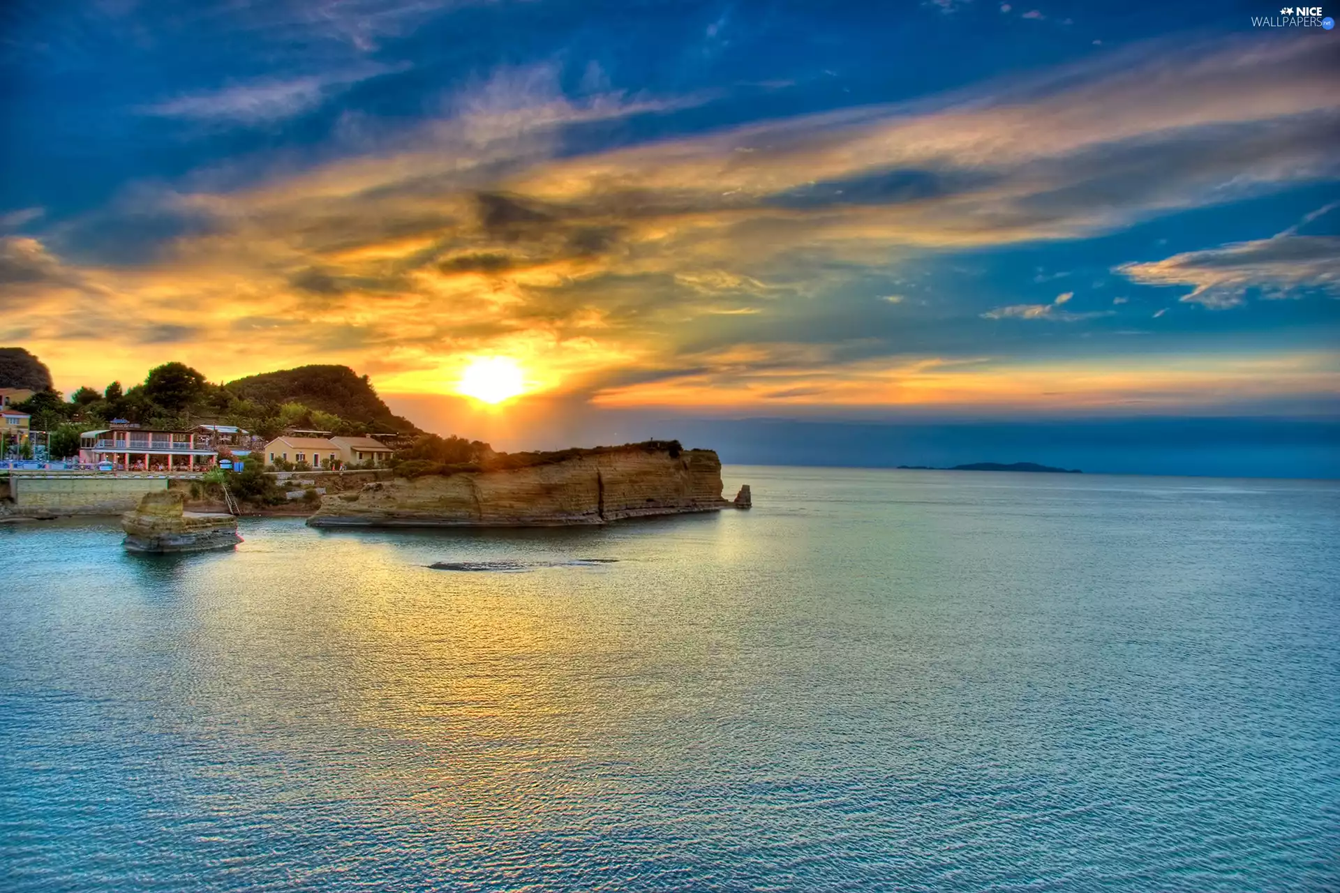 Sunrise, Greece, Corfu Island