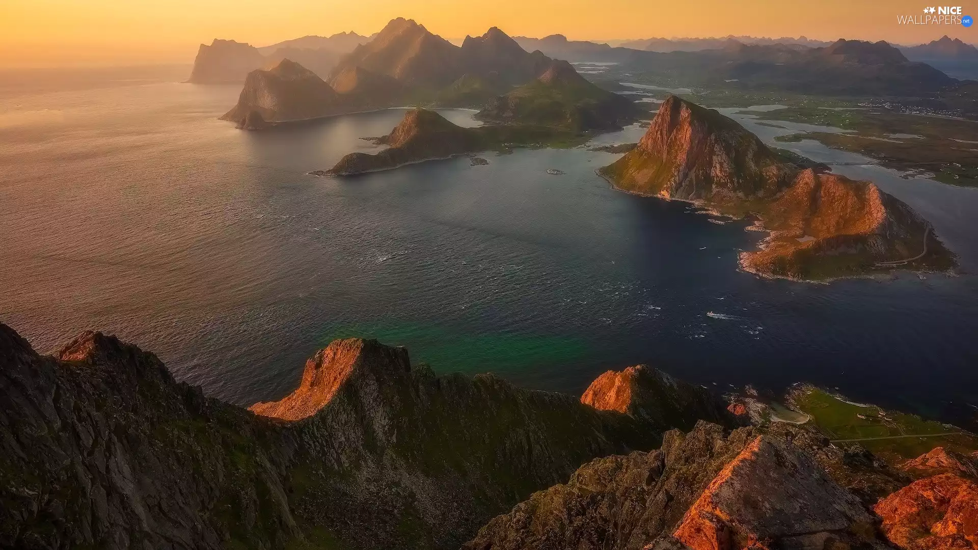 Lofoten, Norway, Mountains, Islands, Norwegian Sea