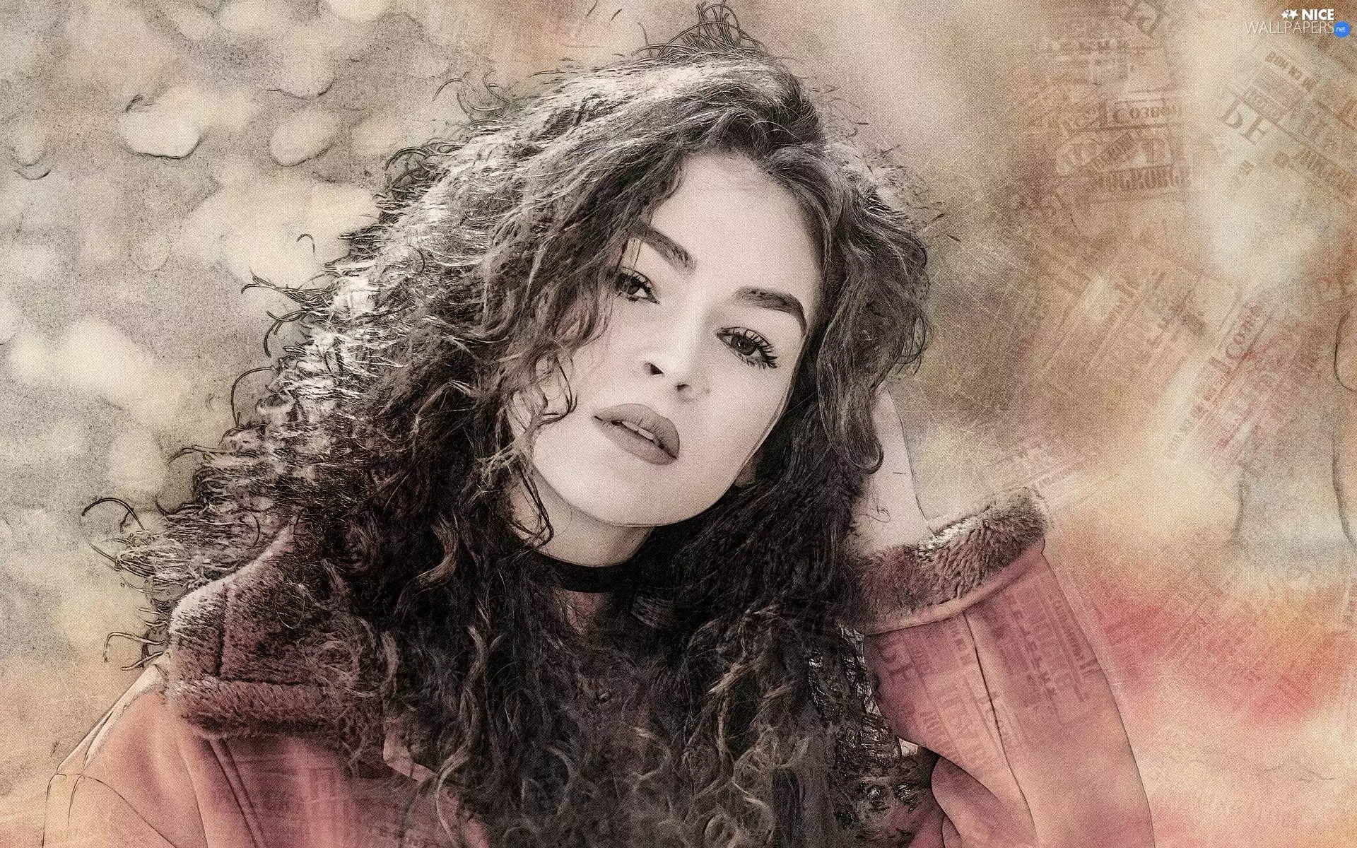 Longs, graphics, Hair, Jacked, spiral, Women