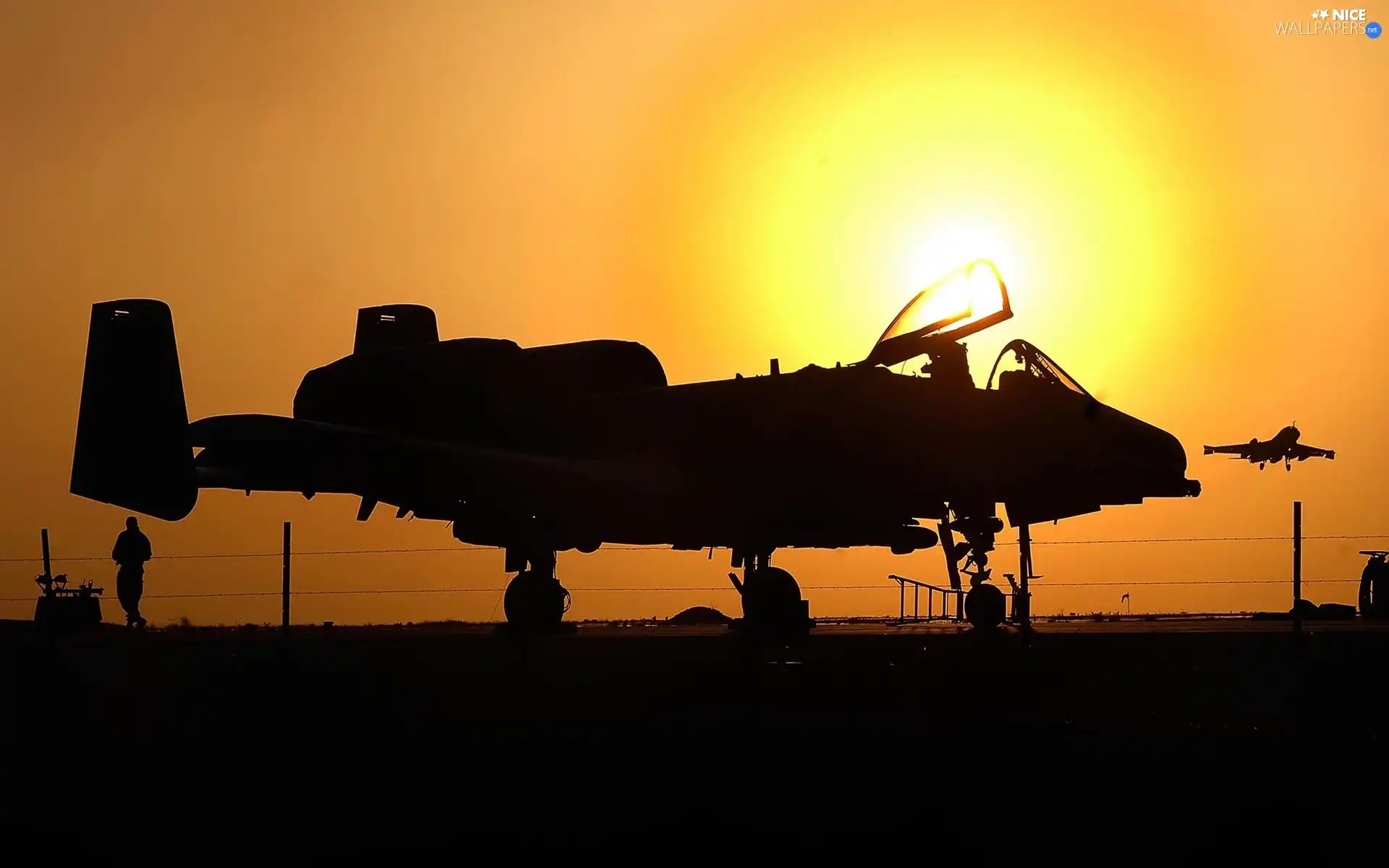 plane, evening, Jet, airport