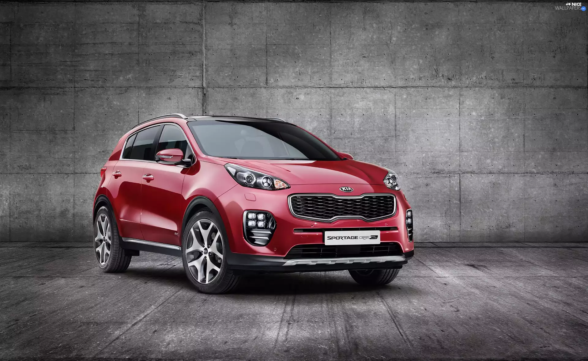 2017, red hot, Kia Sportage GT Line