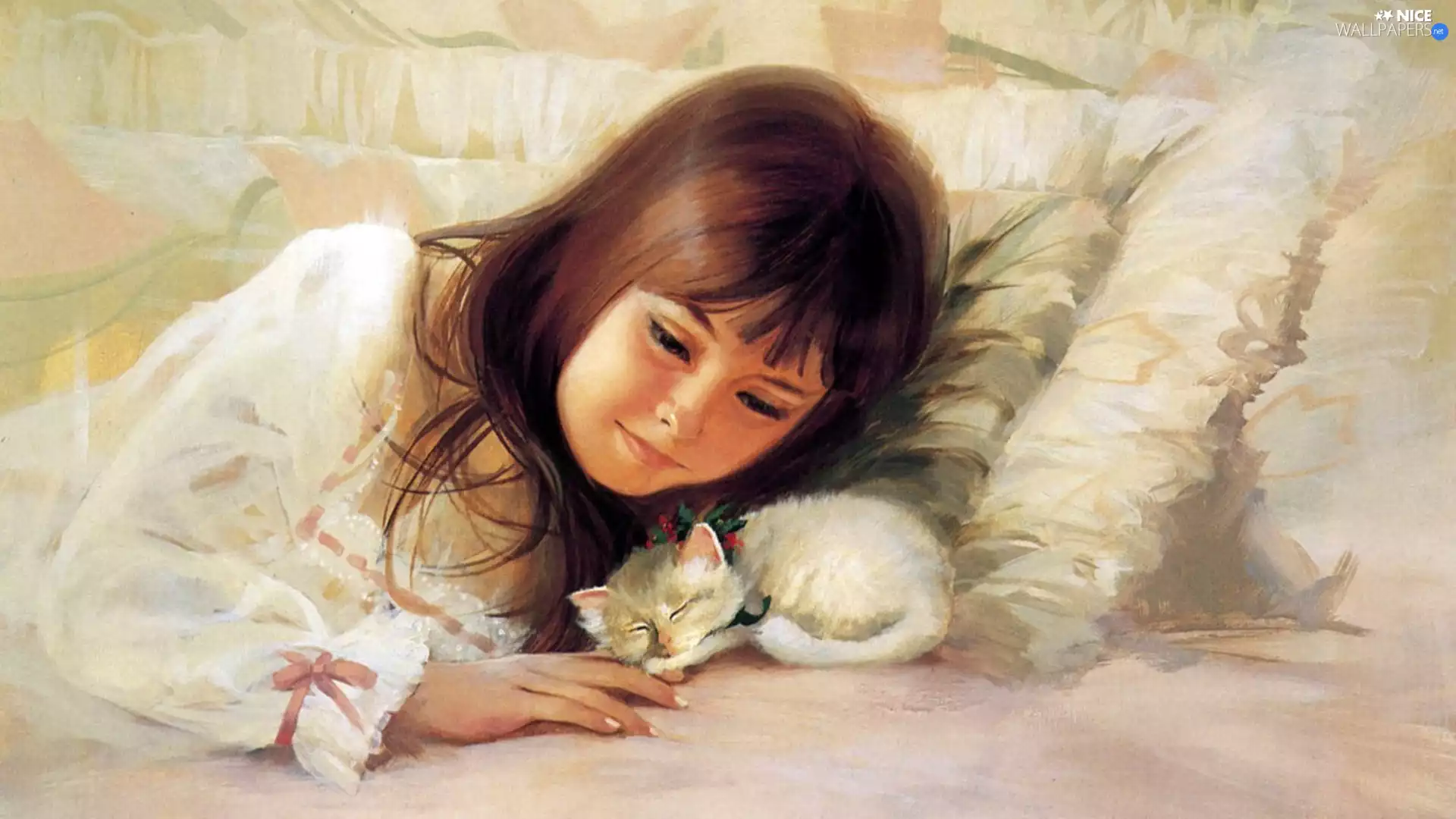 Donald Zolan, girl, kitten