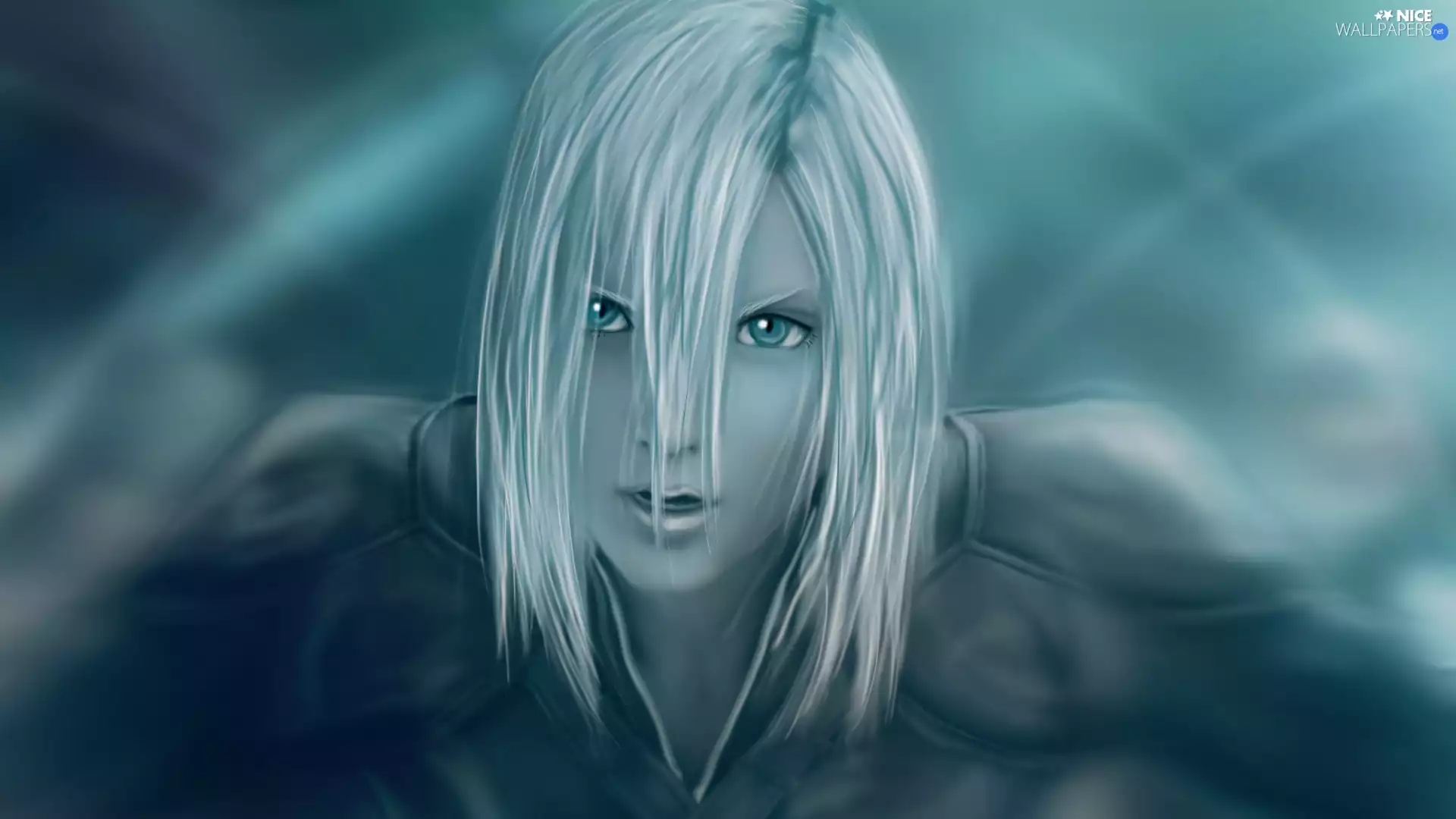 girl, kitten, Eyes, The look