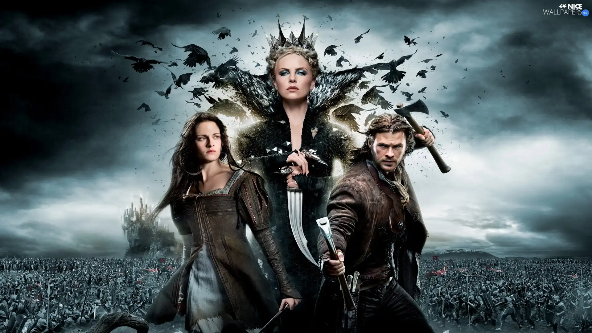 Snow White and the Huntsman, Kristen Stewart, Chris Hemsworth, Charlize Theron