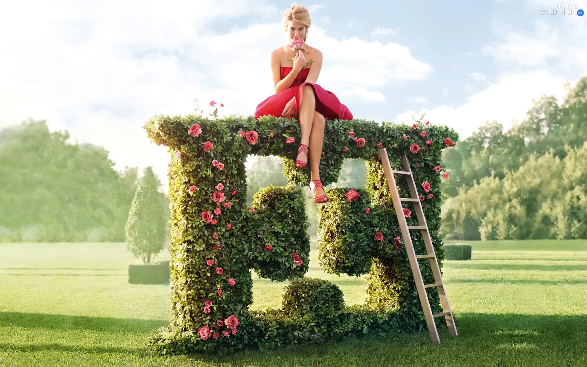 Bar Refaeli, dress, Ladder, red hot