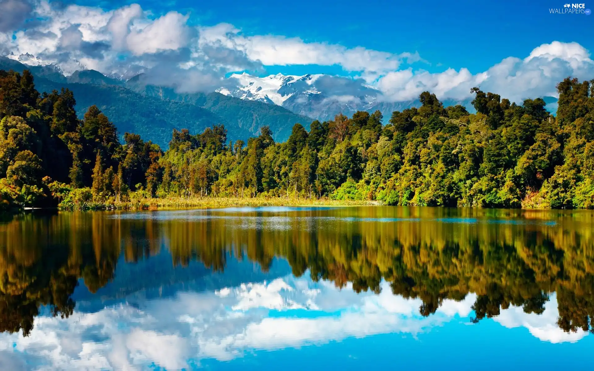 Mountains, viewes, lake, trees